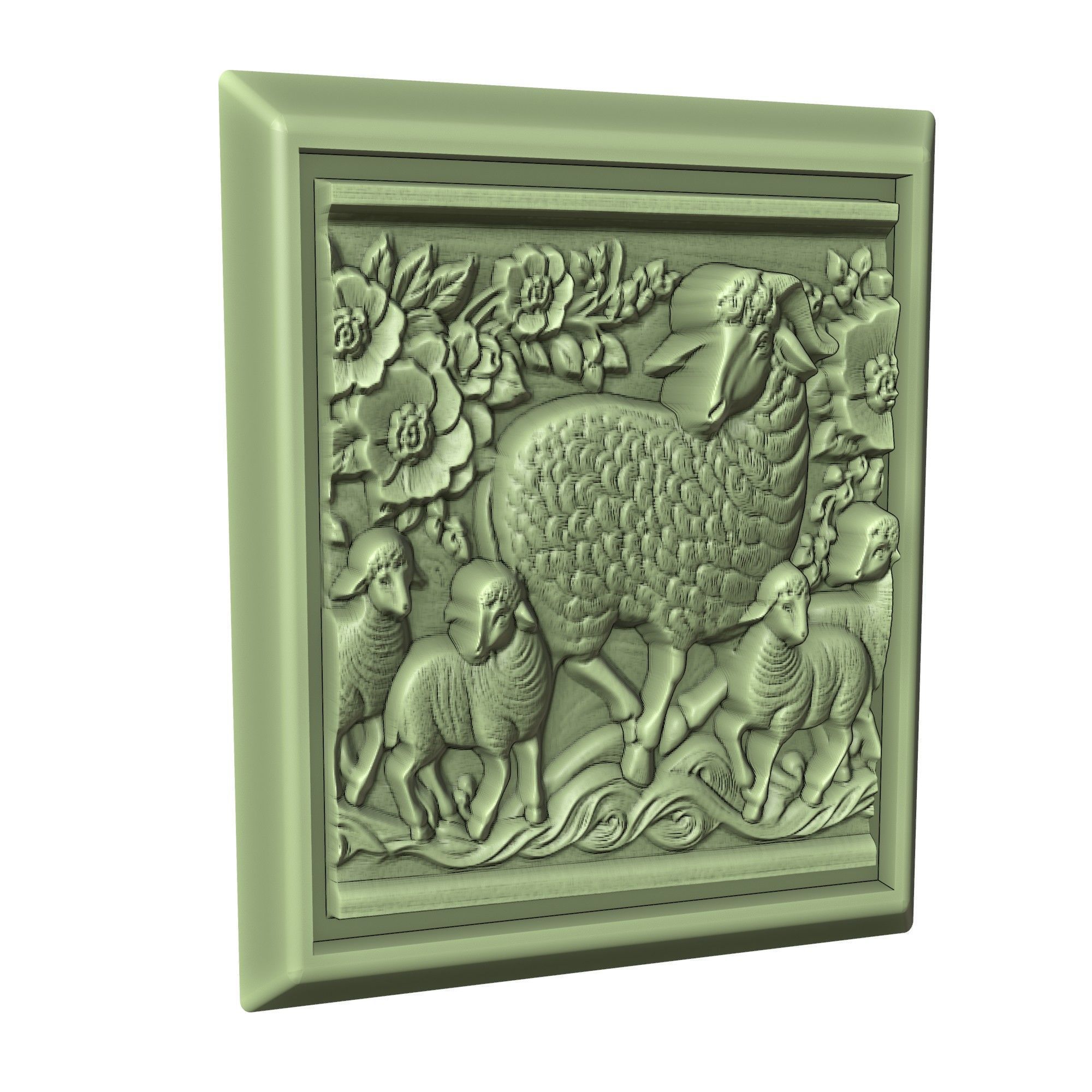 Sheep Animal 3D print model_3