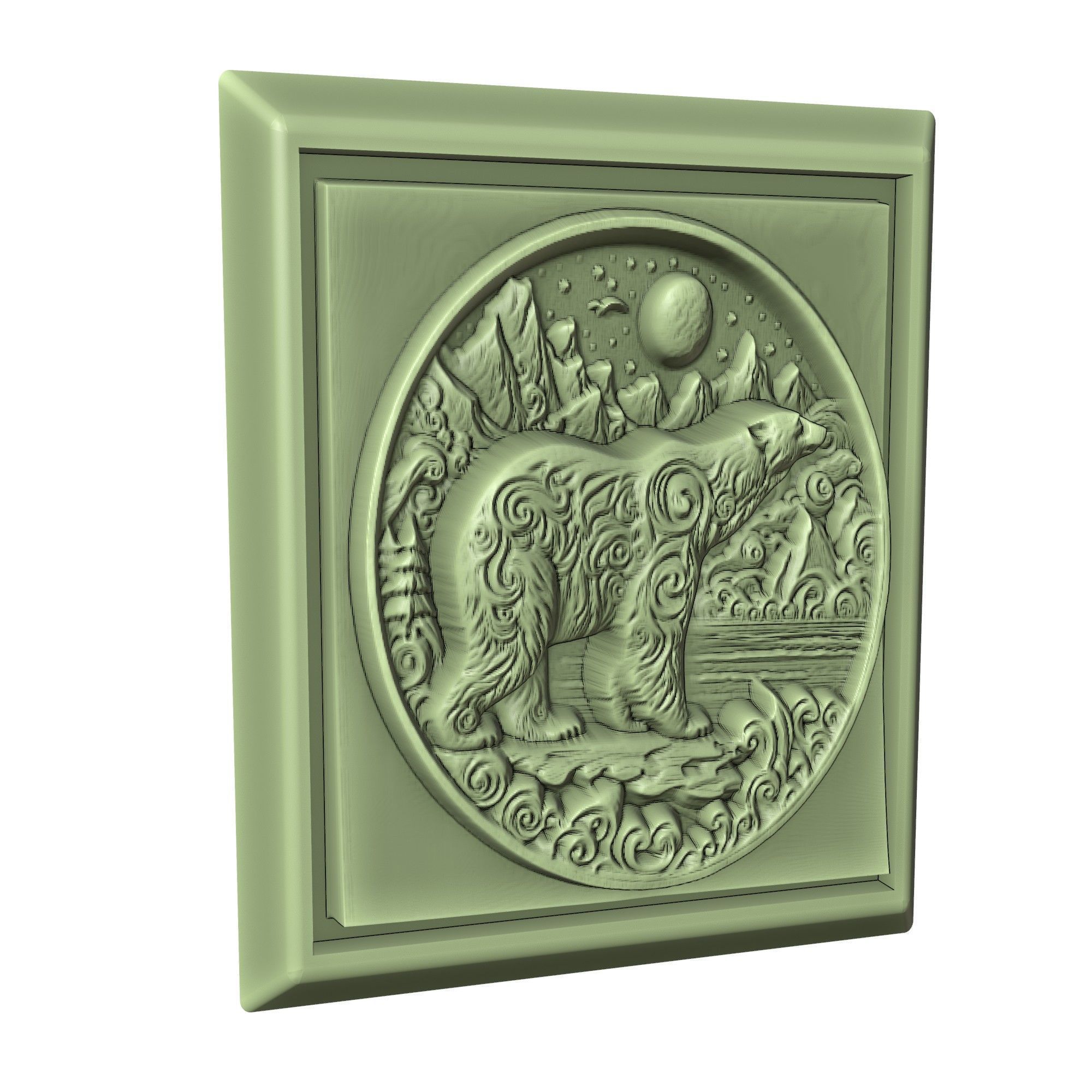 Polar Bear Animal 3D print model_3