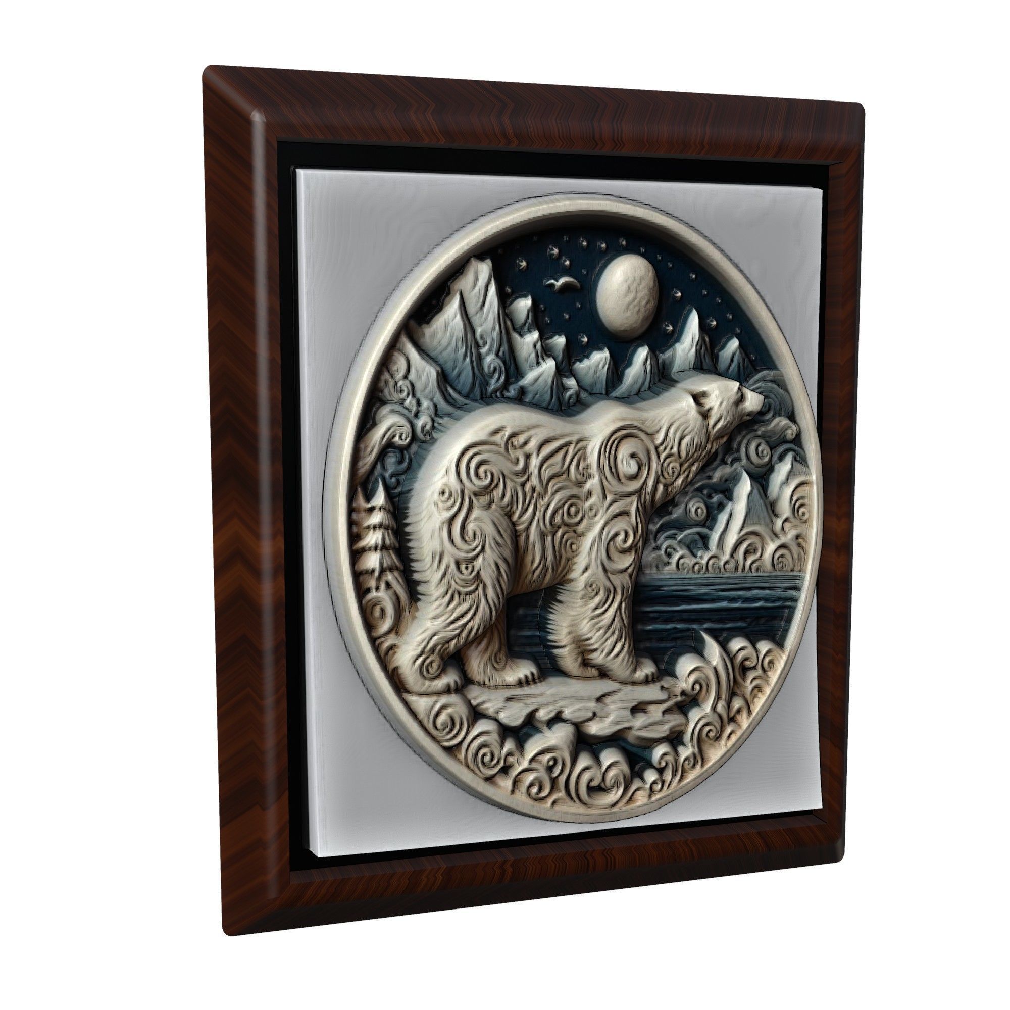 Polar Bear Animal 3D print model_1