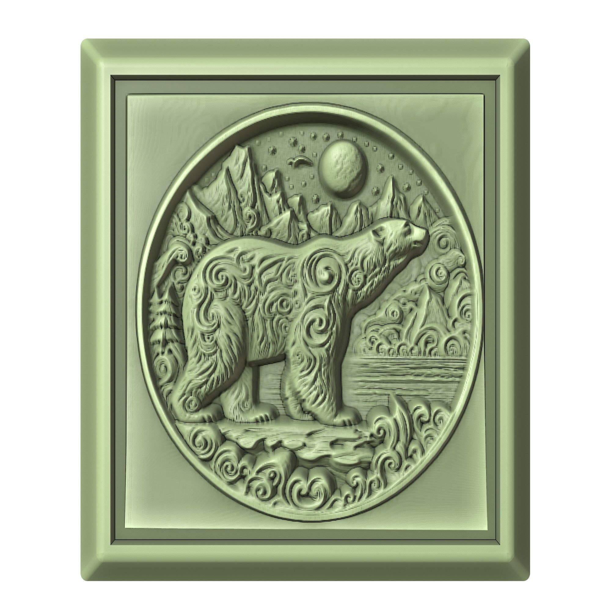 Polar Bear Animal 3D print model_2