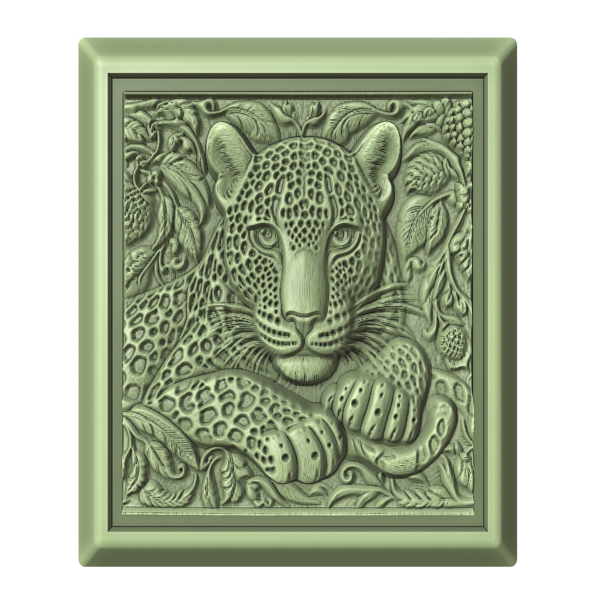Leopard Animal 3D print model_2