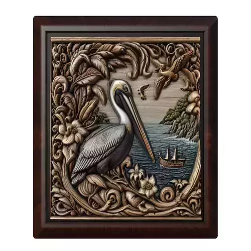 Pelican Animal 3D print model