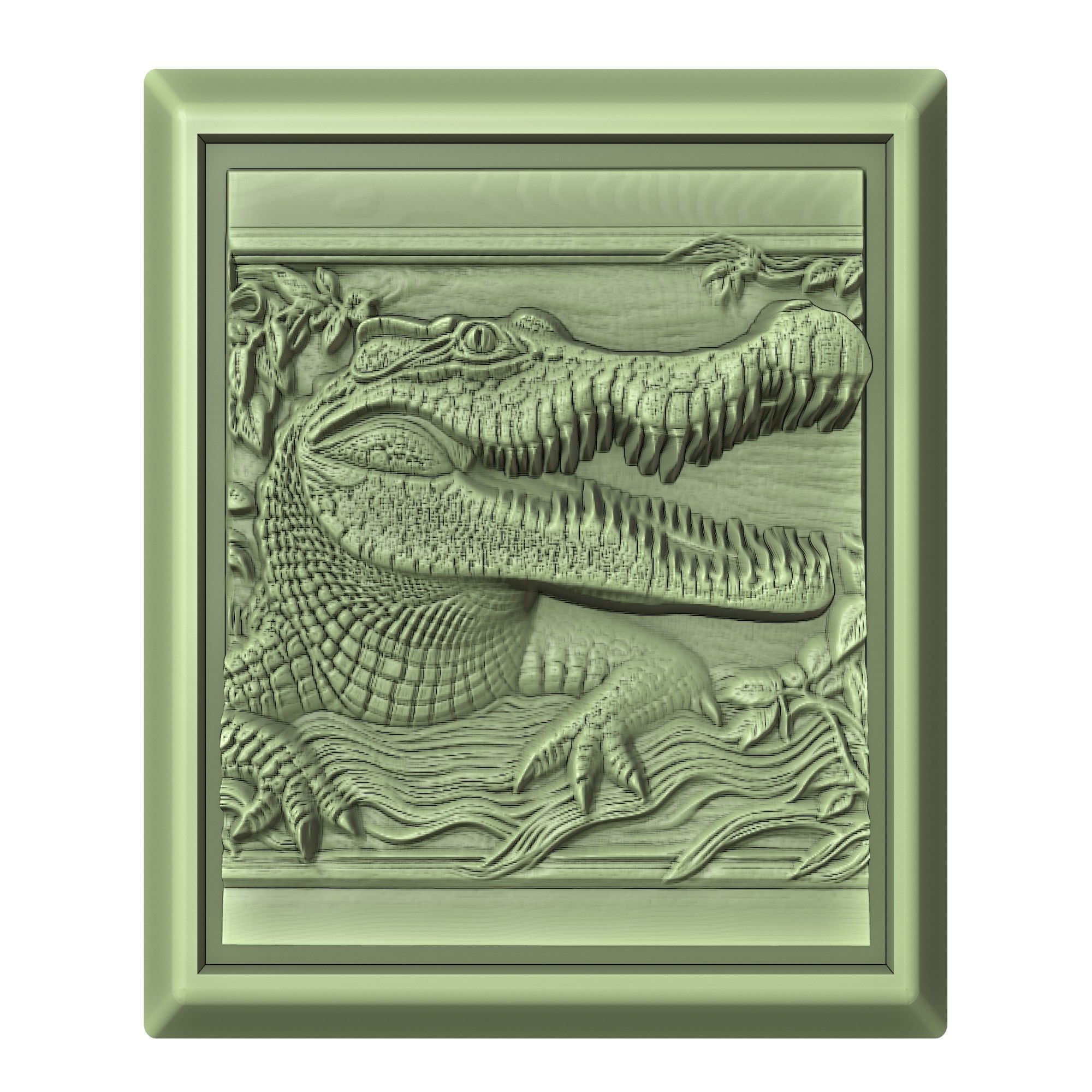 Crocodile Animal 3D print model_2