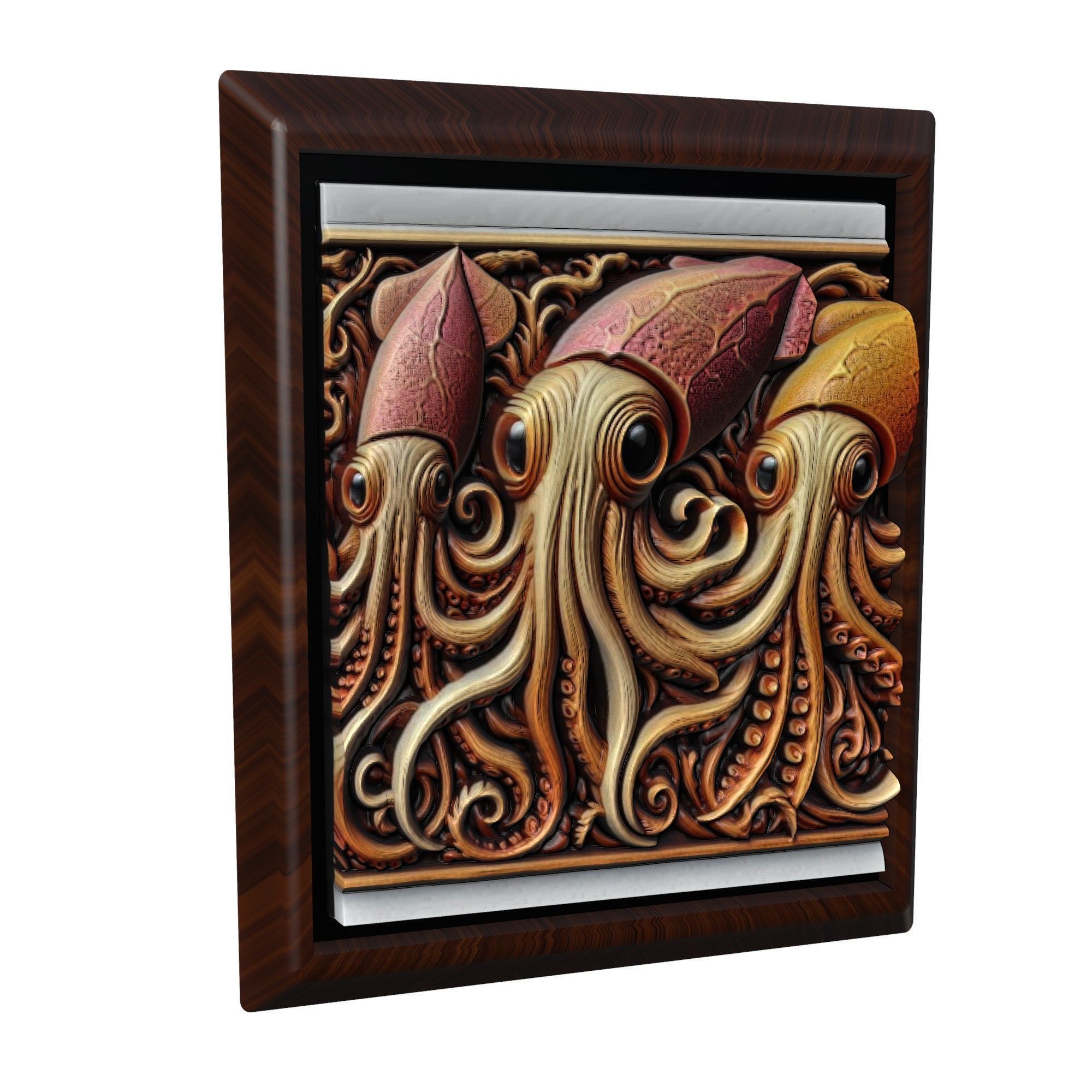 Squid Animal 3D print model_1