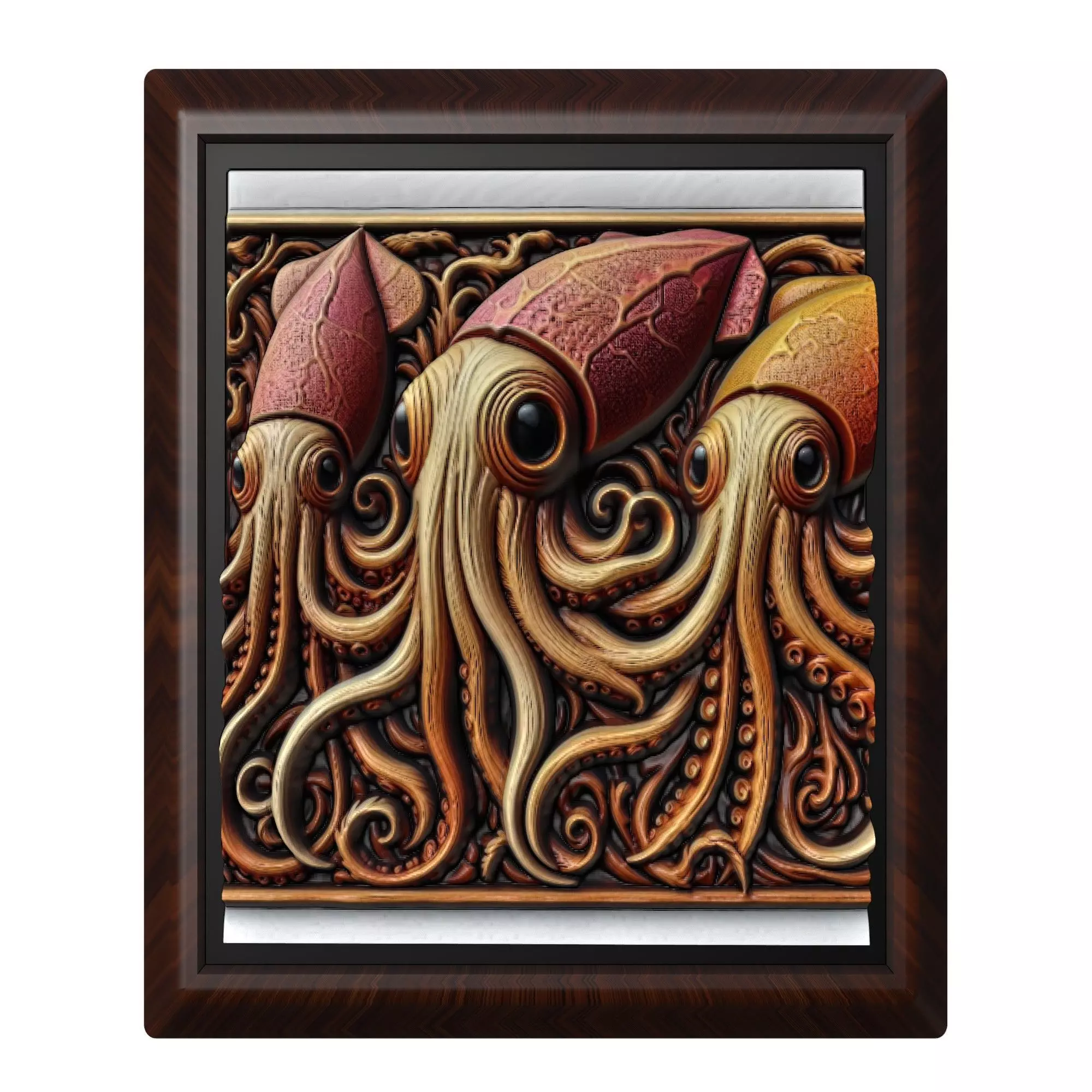 Squid Animal 3D print model_0