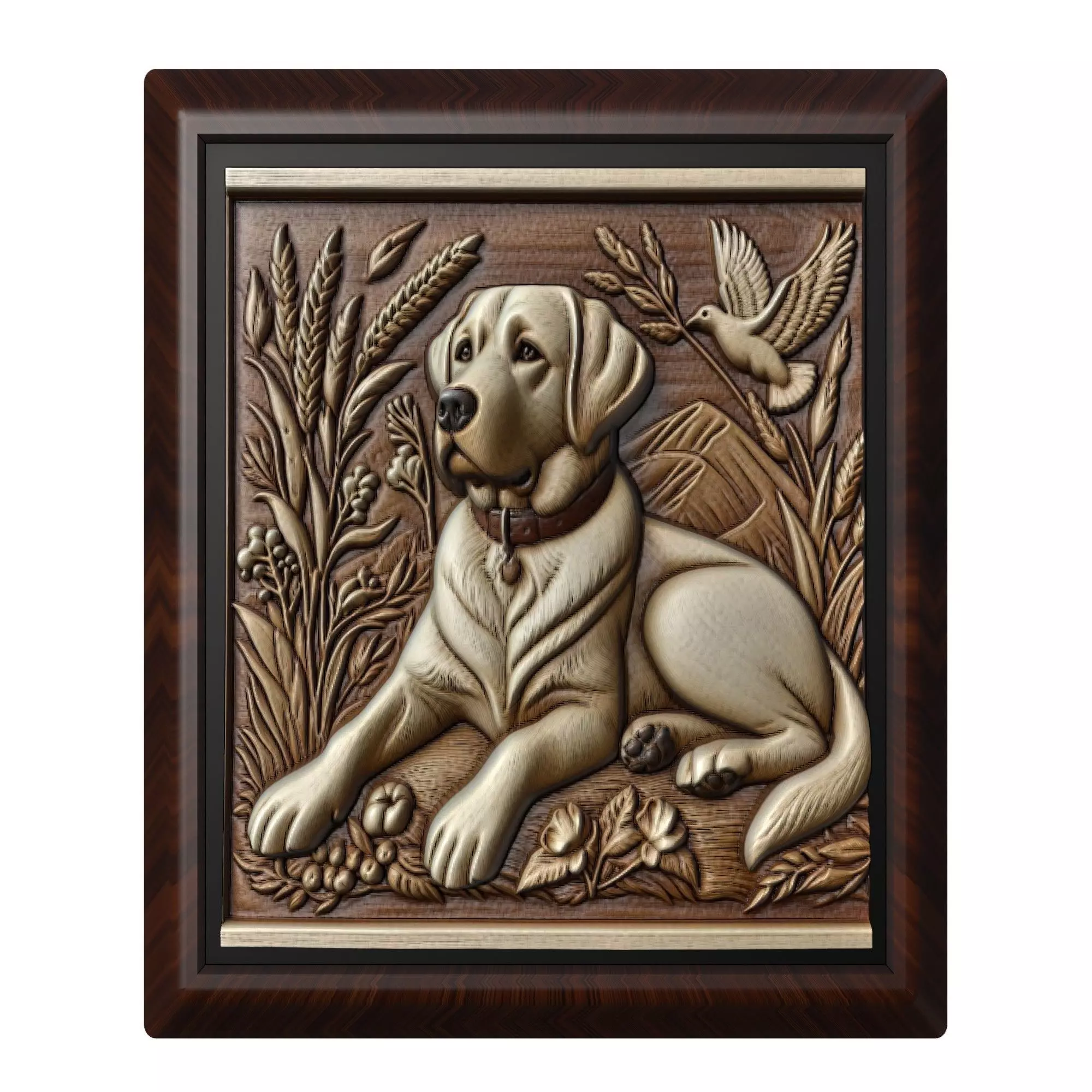 Dog Labrador Retriever Animal 3D print model_0