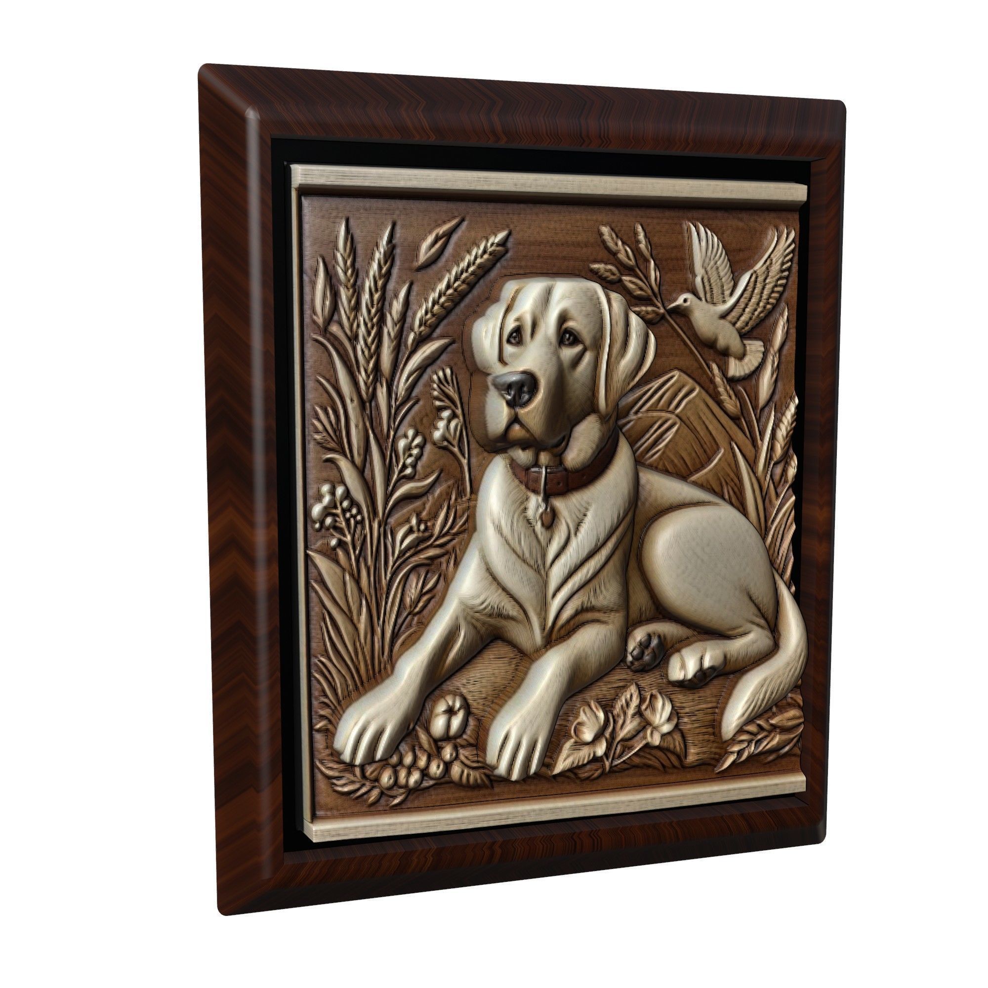 Dog Labrador Retriever Animal 3D print model_1