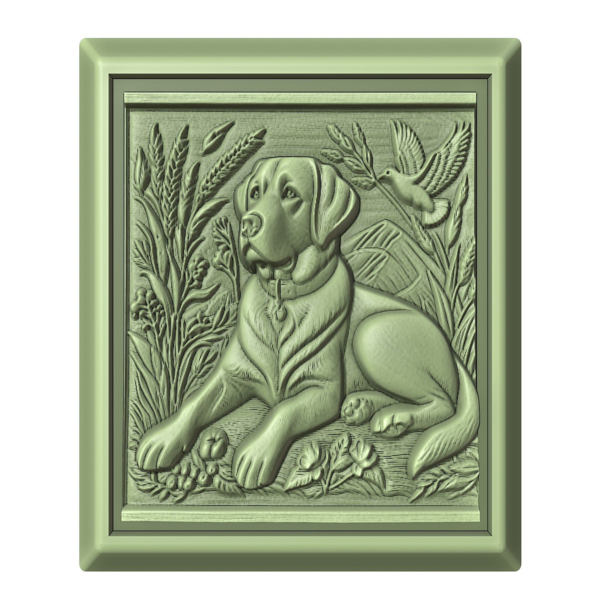 Dog Labrador Retriever Animal 3D print model_2