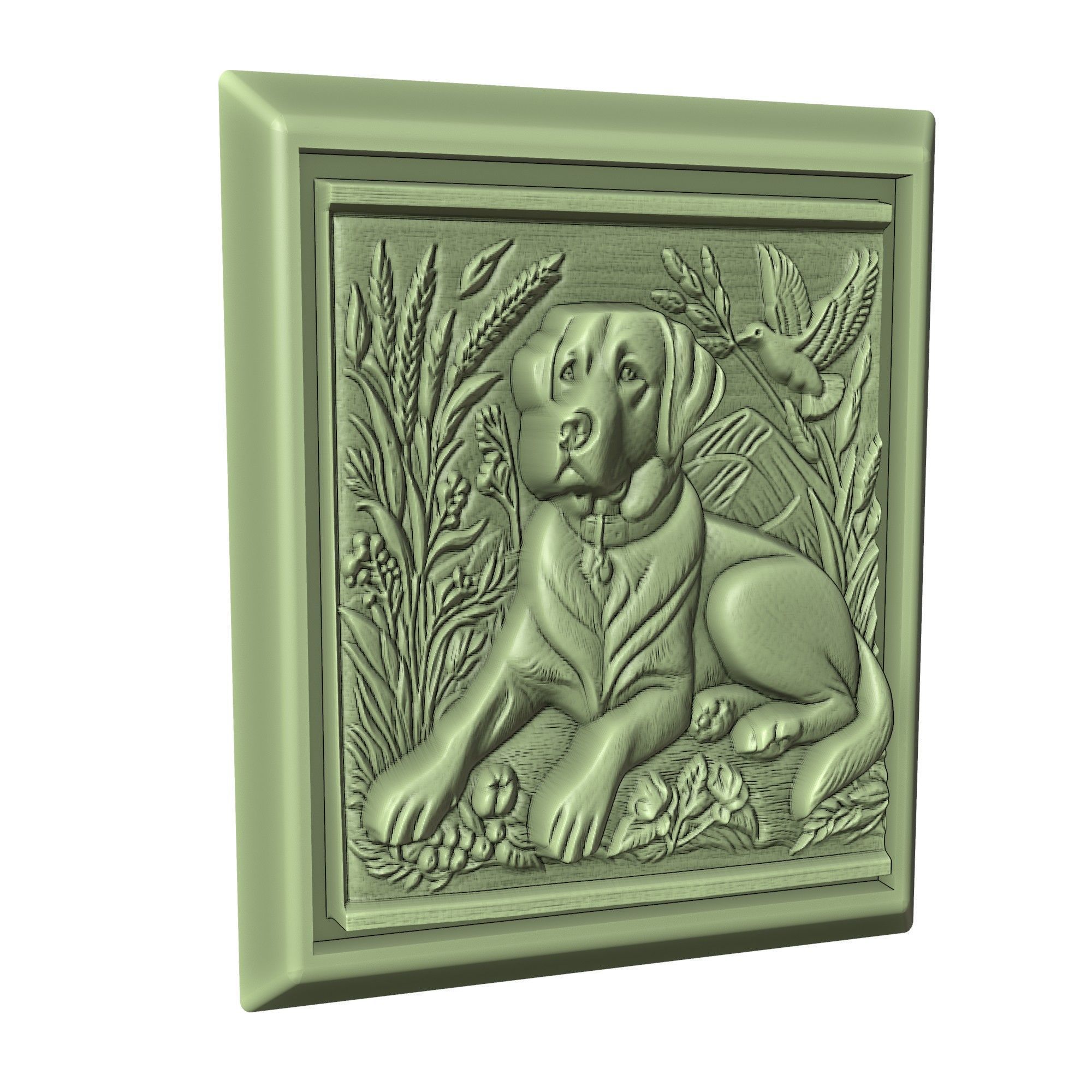 Dog Labrador Retriever Animal 3D print model_3
