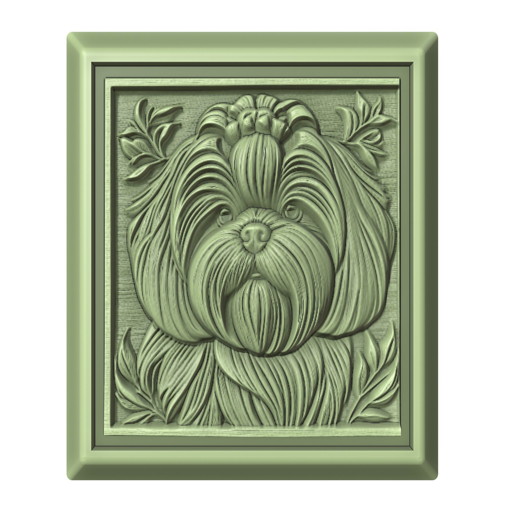 Dog Shih Tzu Animal 3D print model_2