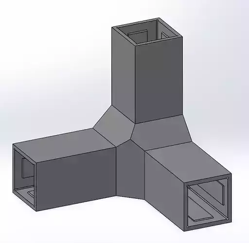 Aluminium Profile 20x20 Corner Connection 3D print model