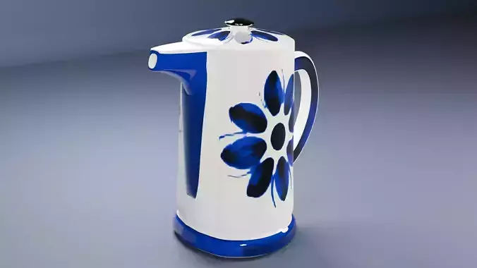 Bule de Porcelana Azul Colonial 