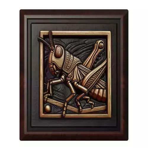Grasshopper Animal 3D print model