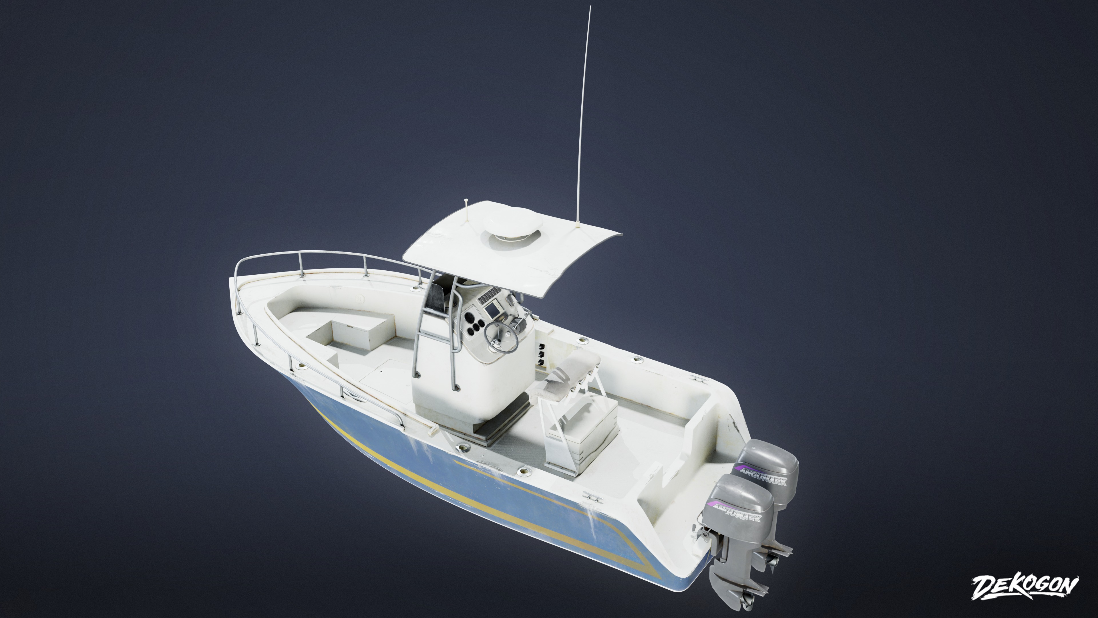 BOATYARD - Boat 20 - LOW POLY AND NANITE Low-poly 3D model_4