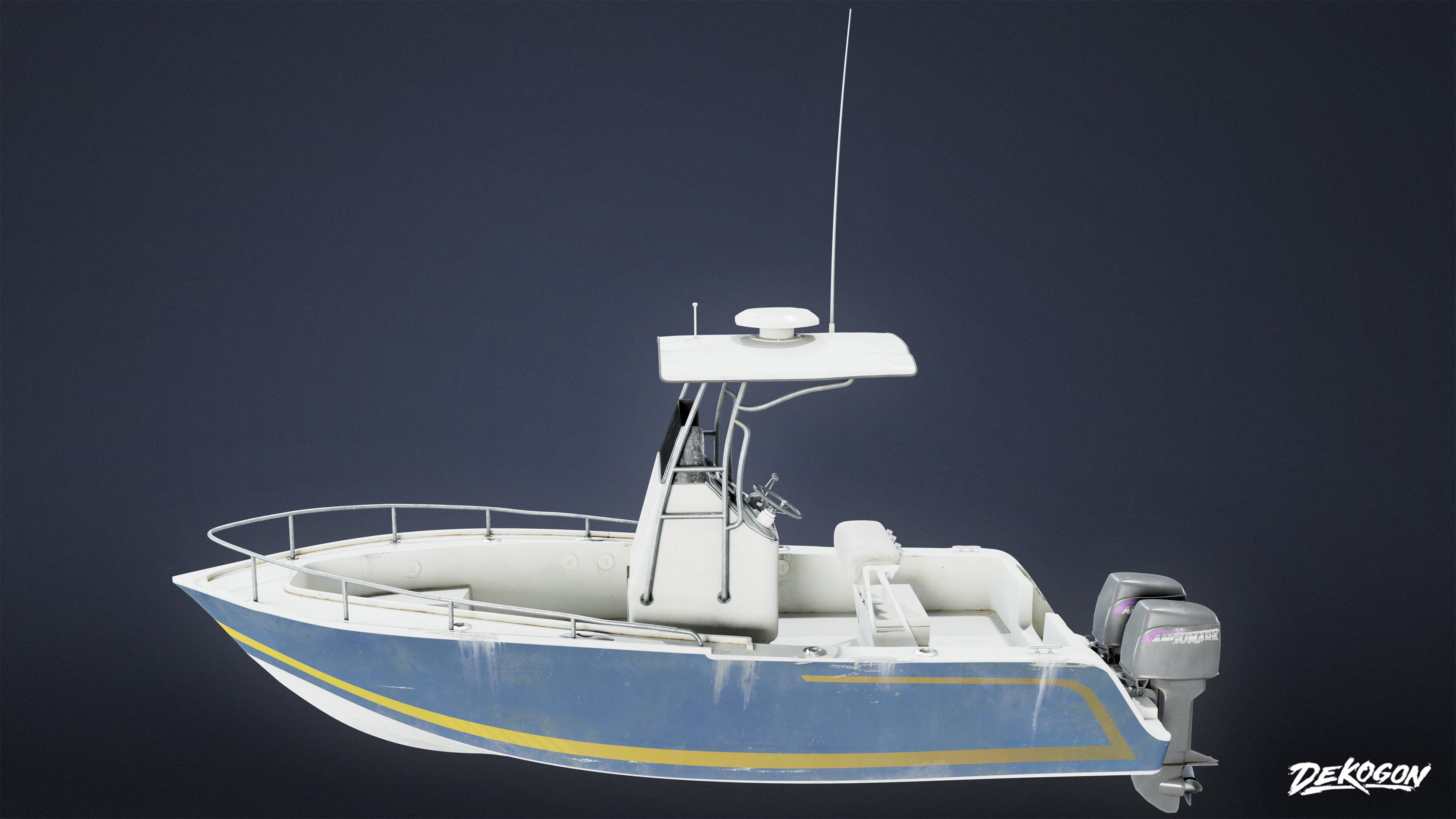 BOATYARD - Boat 20 - LOW POLY AND NANITE Low-poly 3D model_1