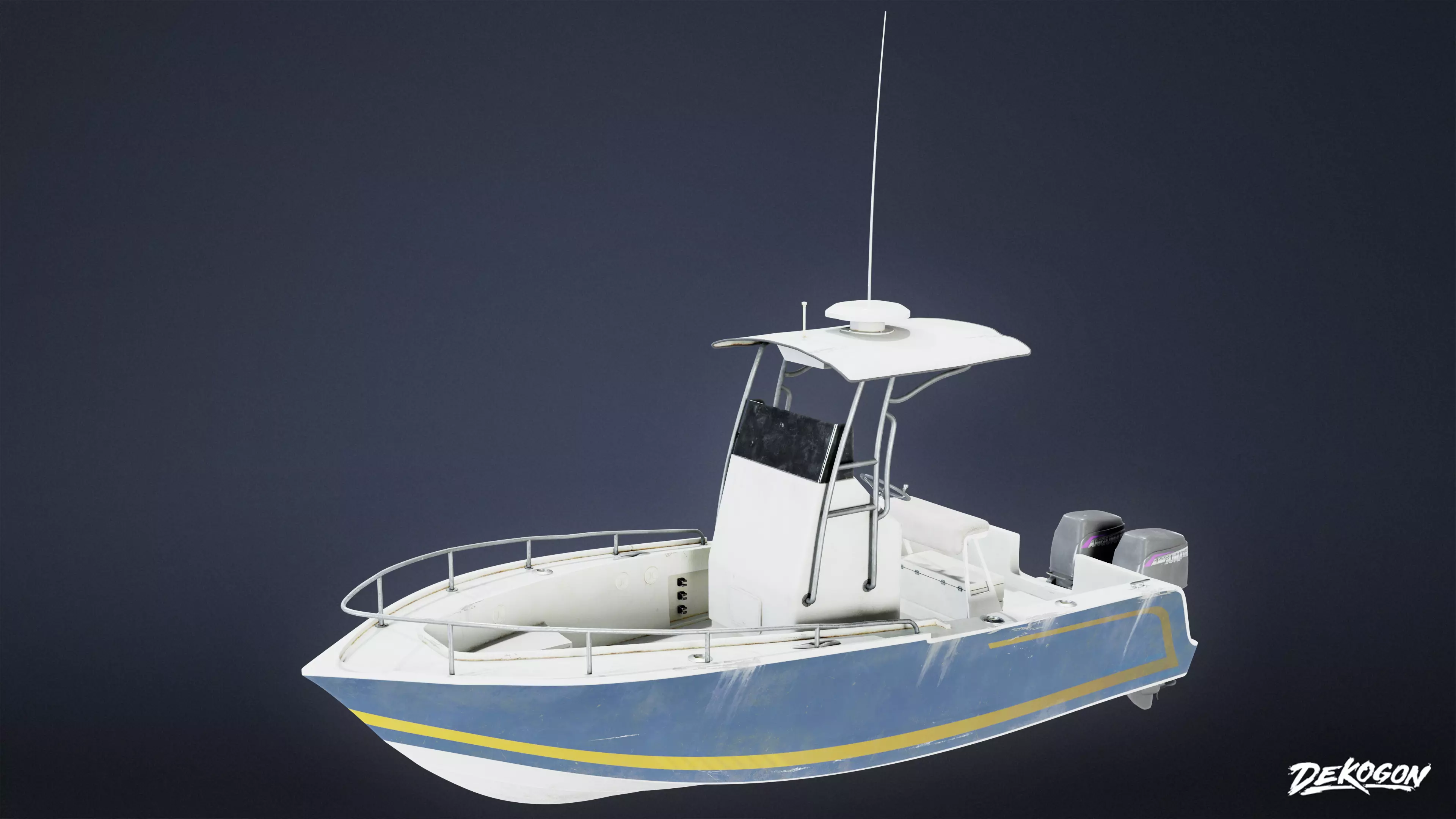BOATYARD - Boat 20 - LOW POLY AND NANITE Low-poly 3D model_0
