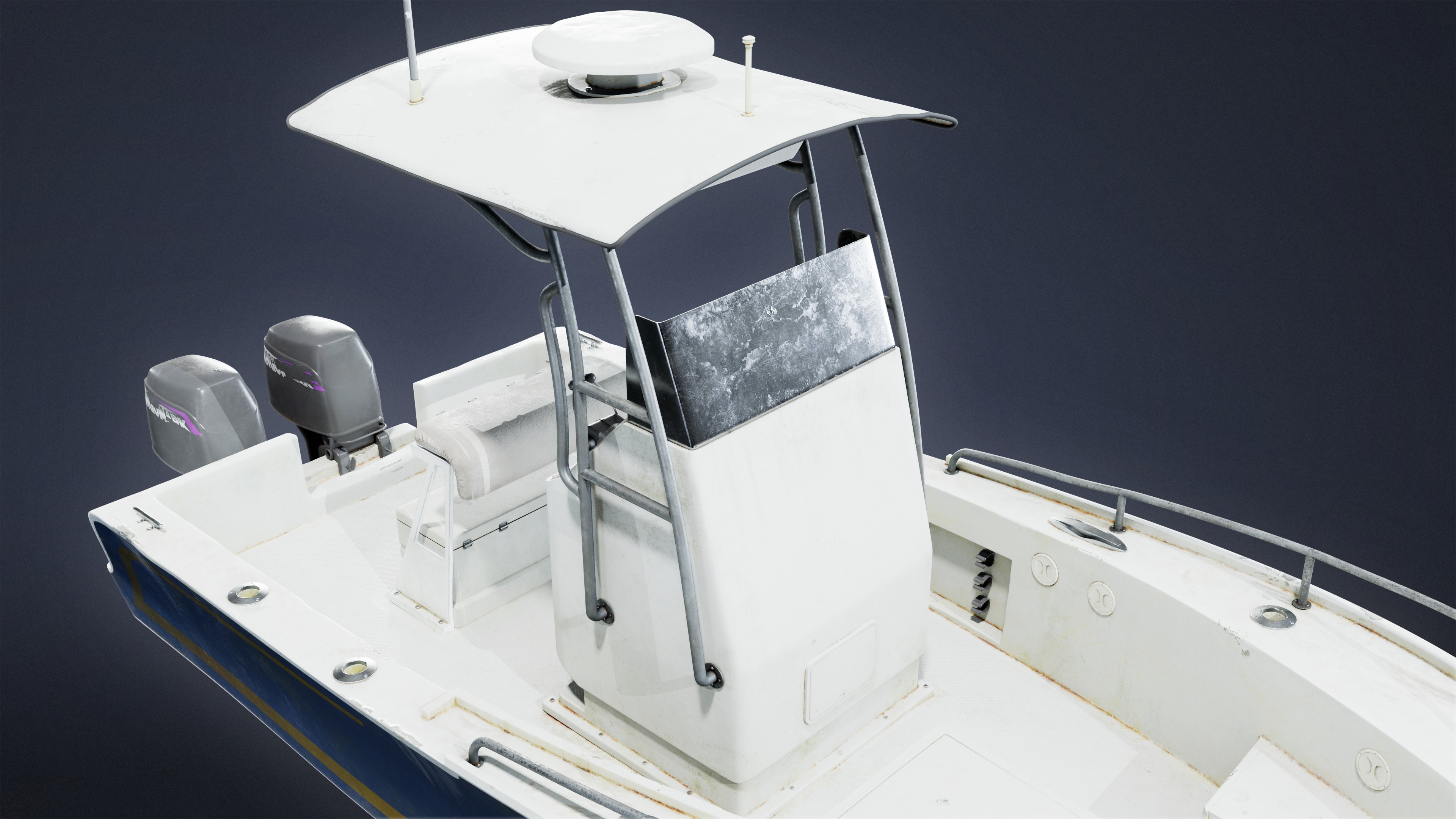 BOATYARD - Boat 20 - LOW POLY AND NANITE Low-poly 3D model_6