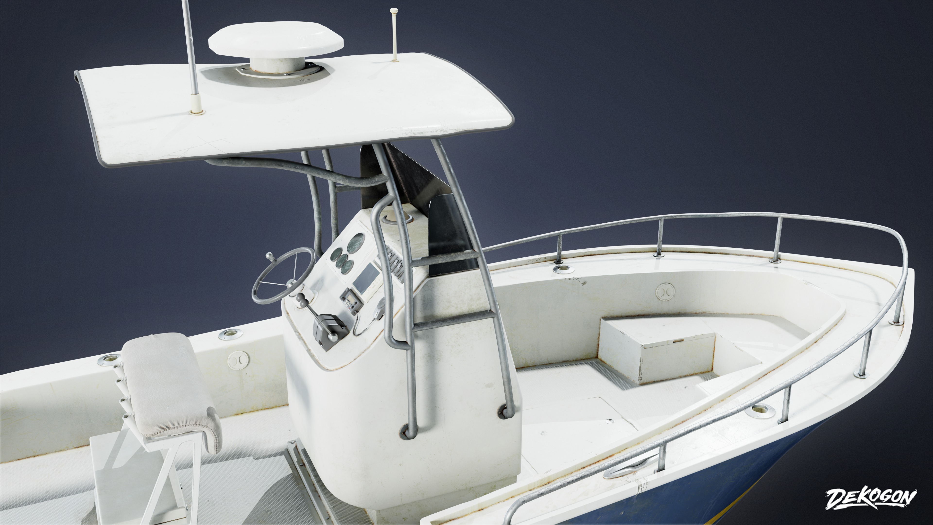 BOATYARD - Boat 20 - LOW POLY AND NANITE Low-poly 3D model_5