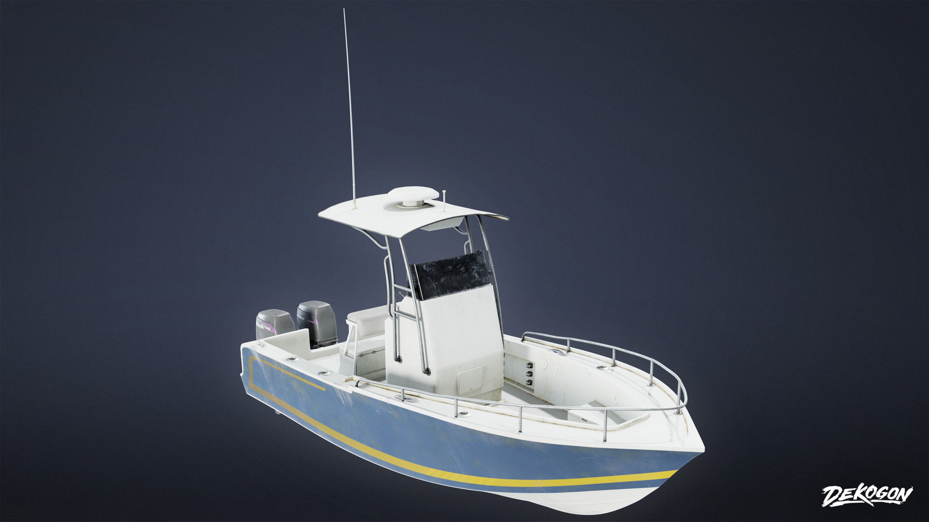 BOATYARD - Boat 20 - LOW POLY AND NANITE Low-poly 3D model_3