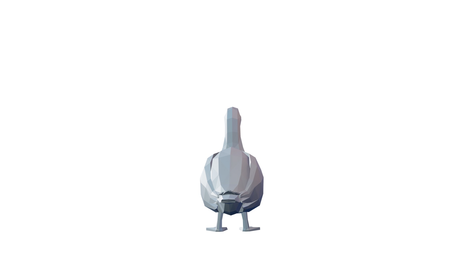 Low Poly Duck 3D print model_6