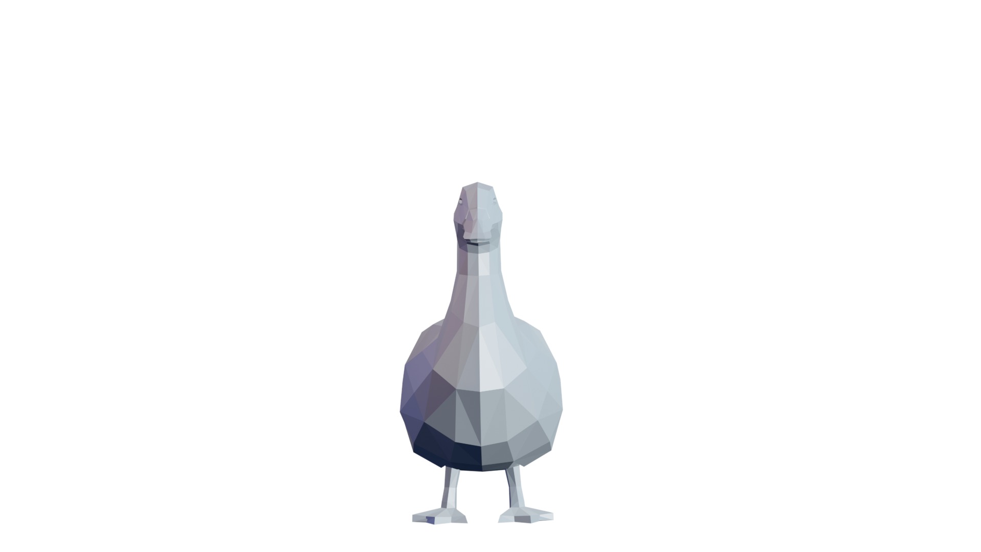 Low Poly Duck 3D print model_2
