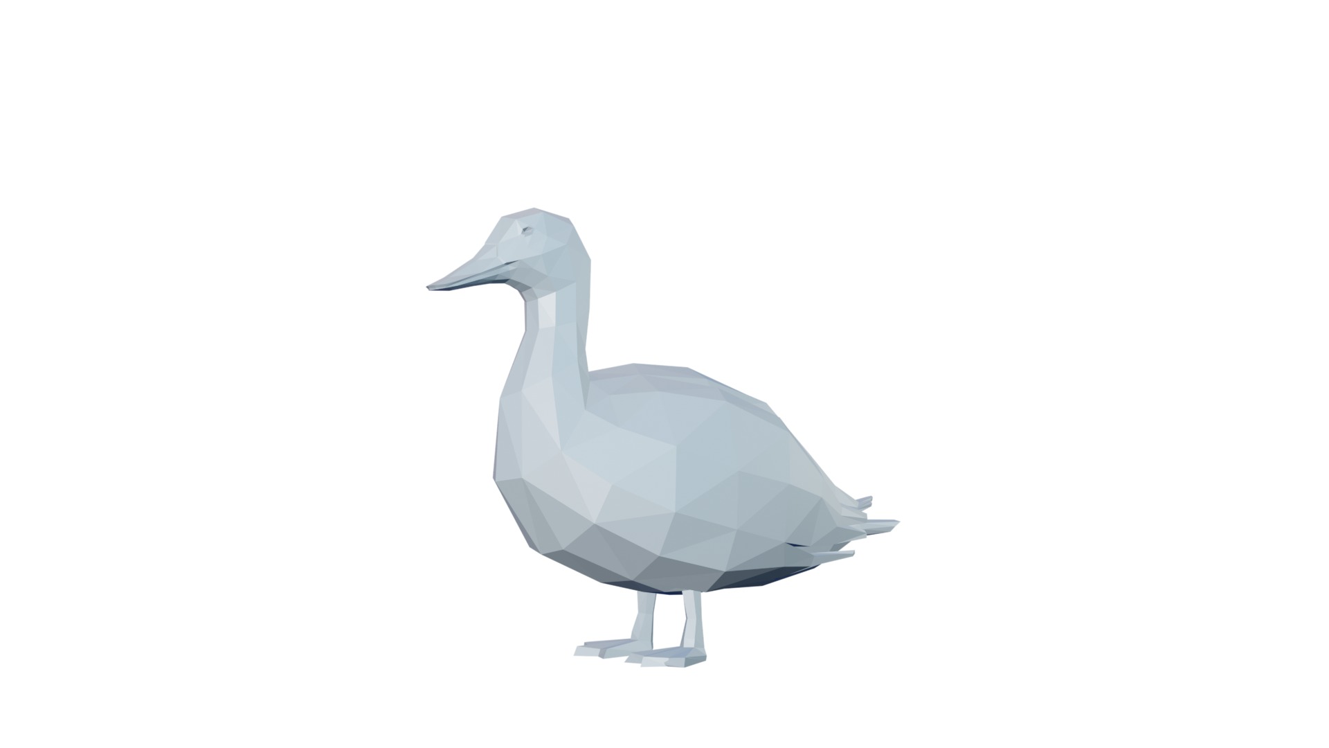 Low Poly Duck 3D print model_4