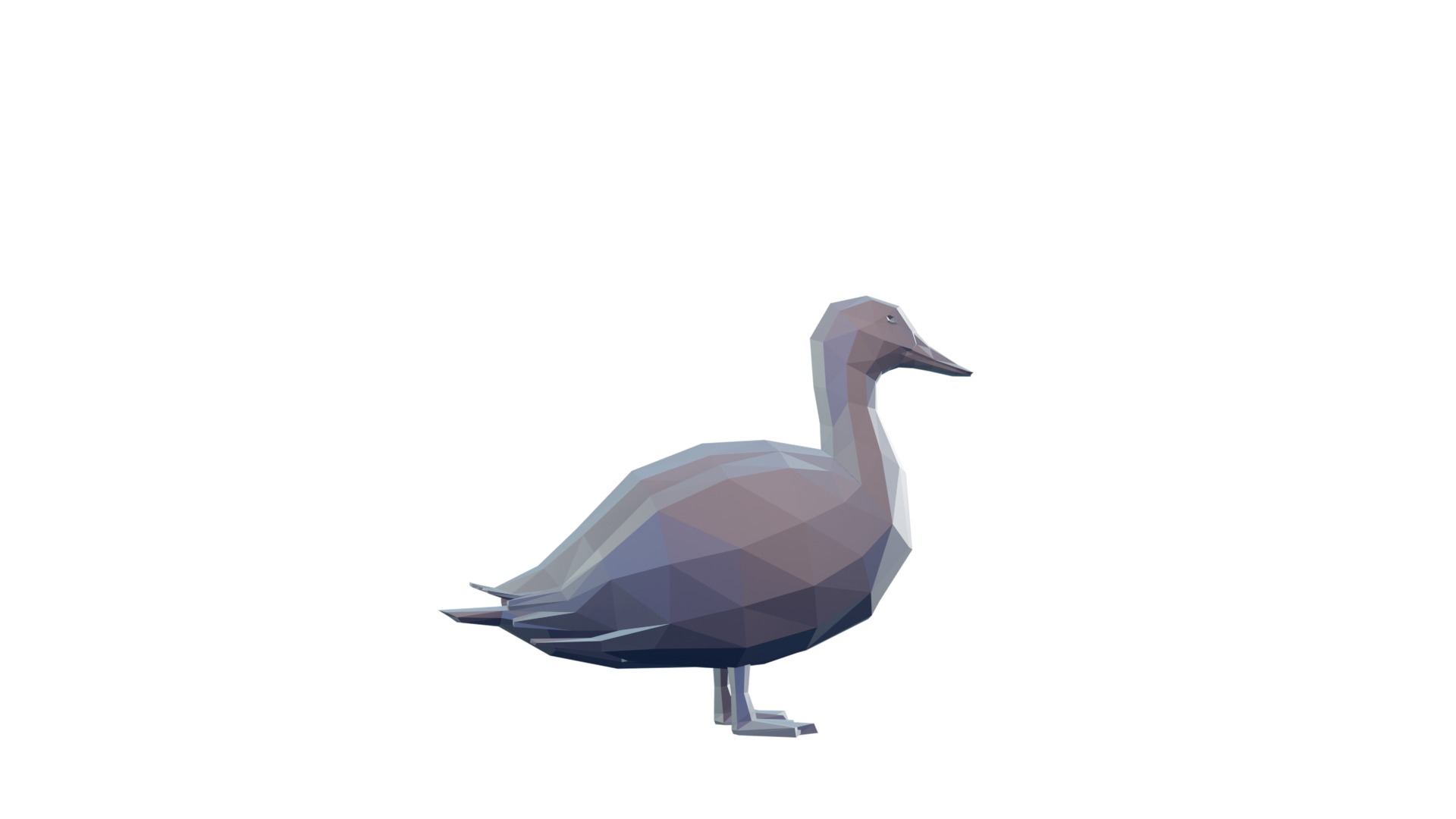 Low Poly Duck 3D print model_7