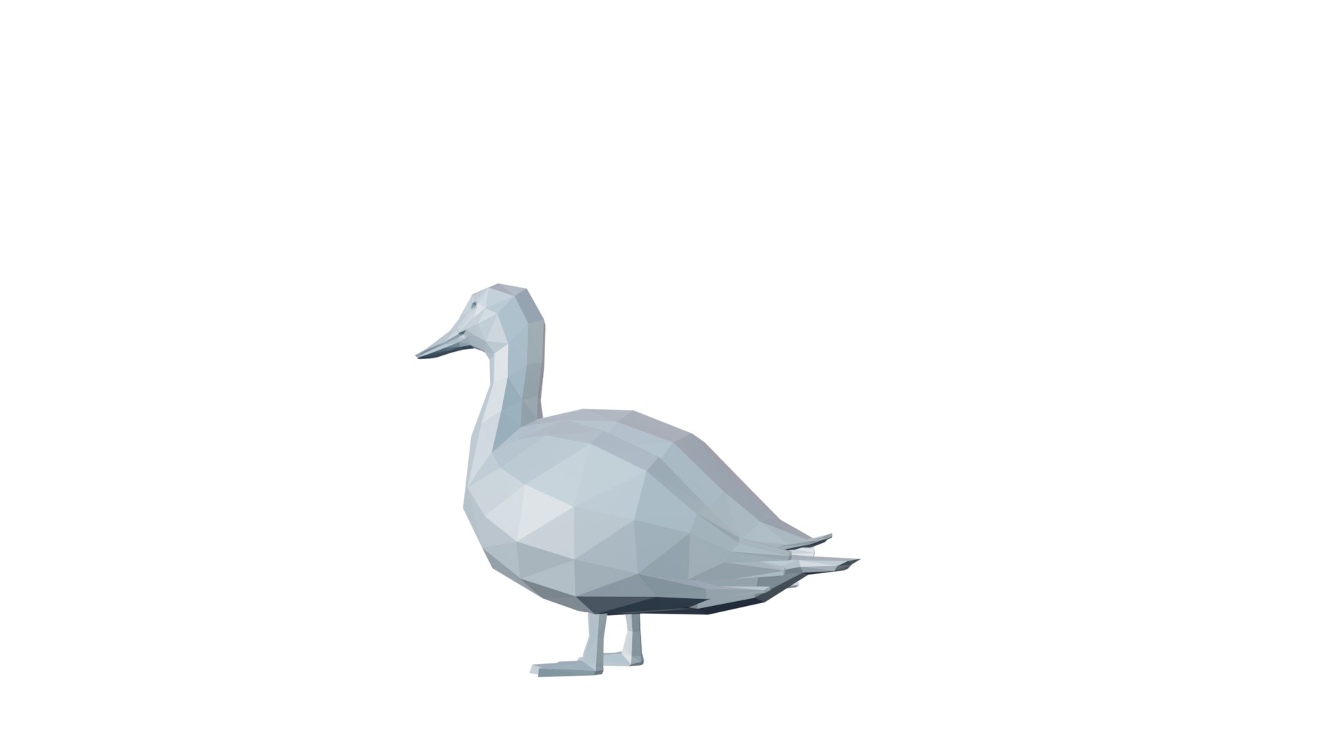 Low Poly Duck 3D print model_5
