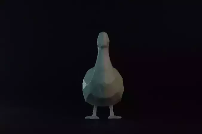 Low Poly Duck 3D print model