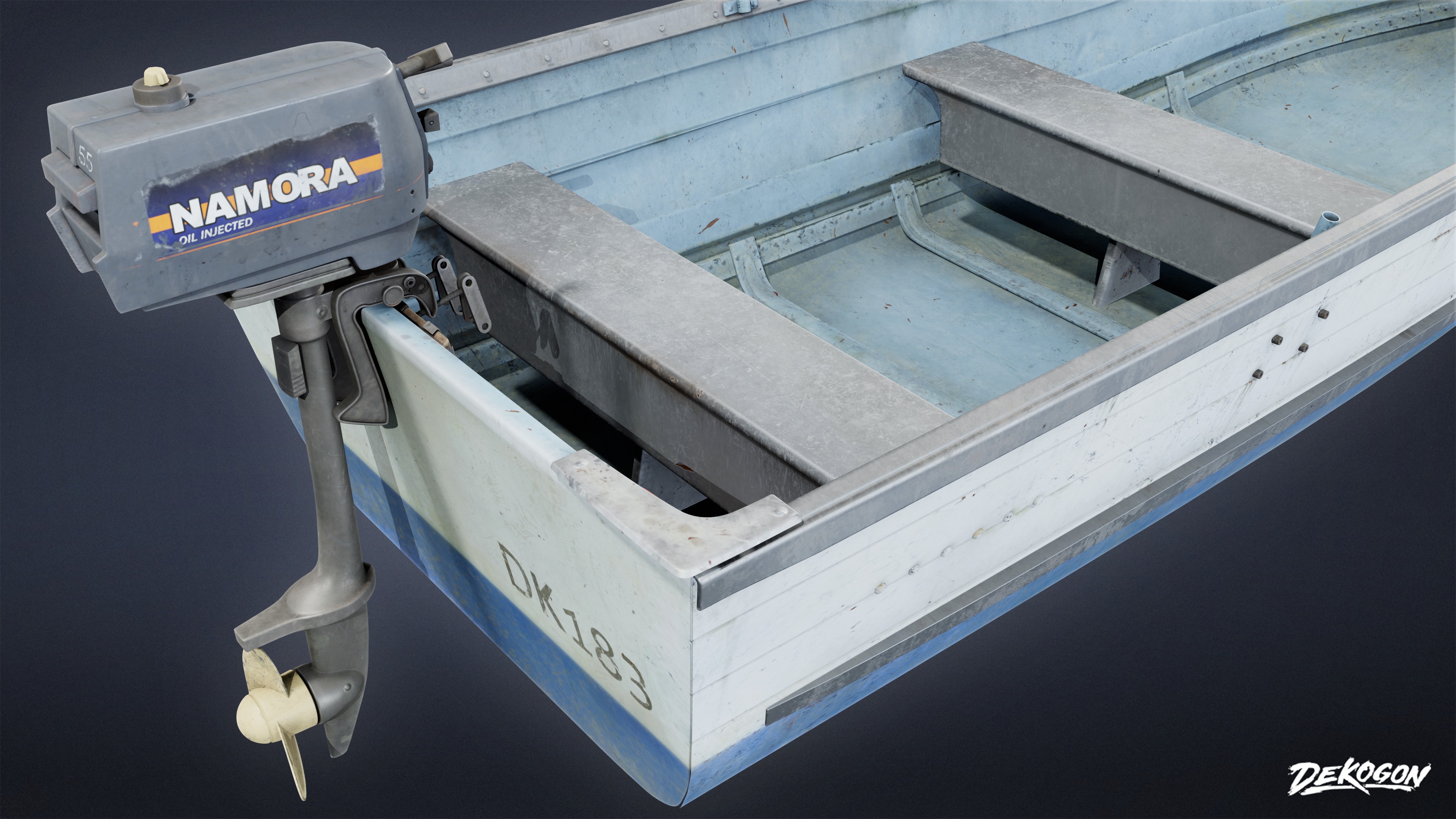 BOATYARD - Boat 21 - LOW POLY AND NANITE Low-poly 3D model_6