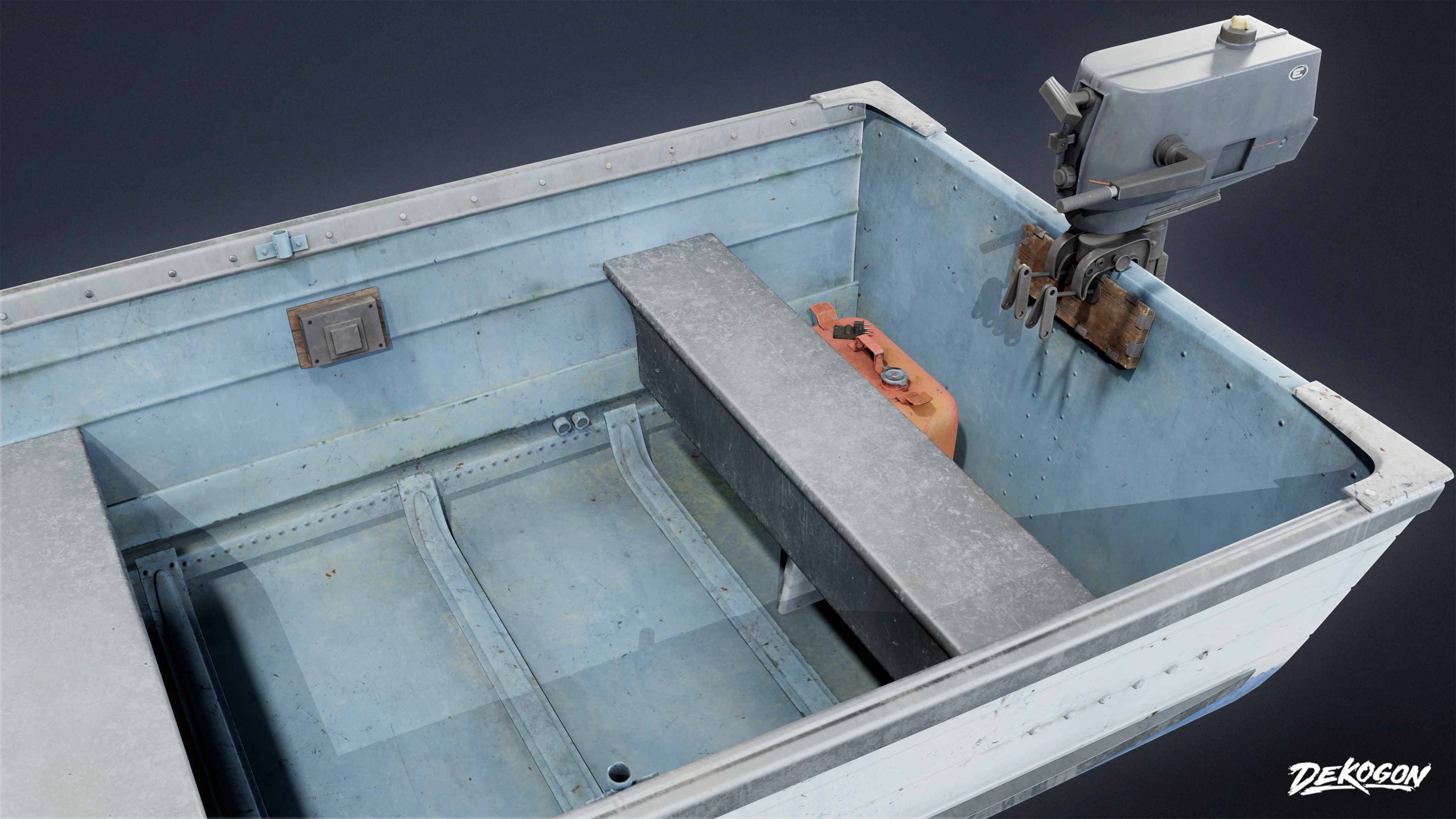 BOATYARD - Boat 21 - LOW POLY AND NANITE Low-poly 3D model_4