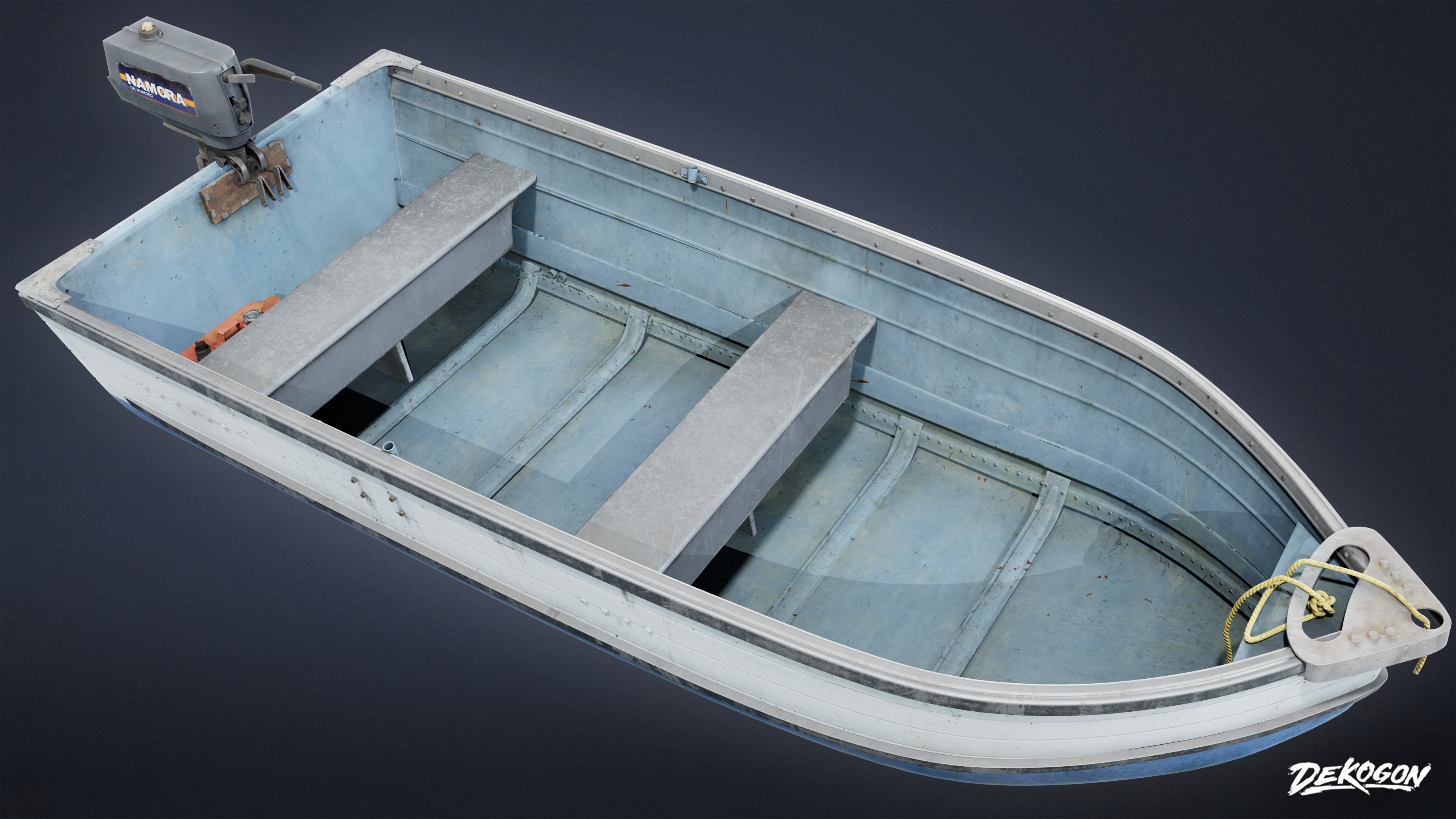 BOATYARD - Boat 21 - LOW POLY AND NANITE Low-poly 3D model_3
