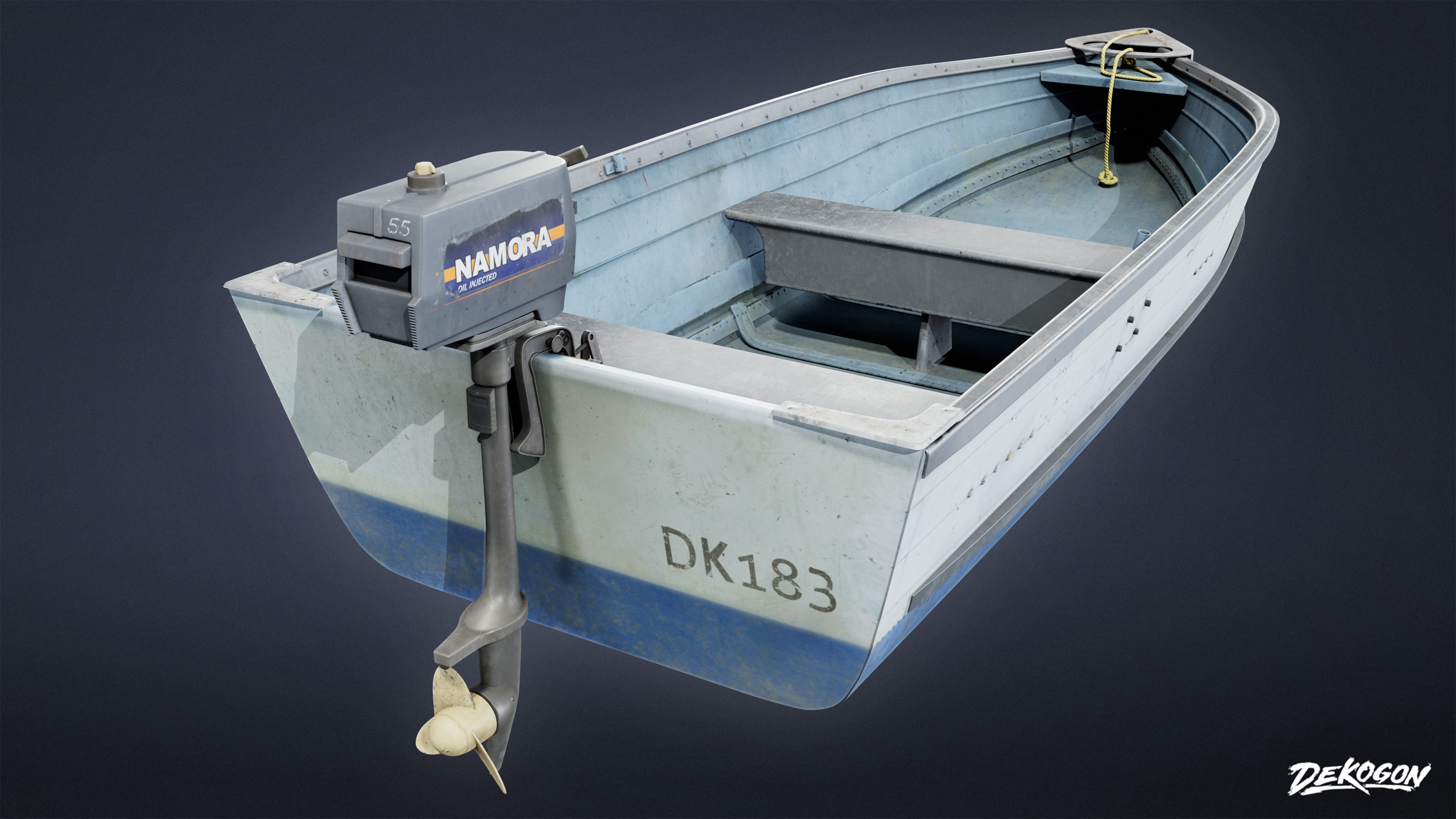 BOATYARD - Boat 21 - LOW POLY AND NANITE Low-poly 3D model_2