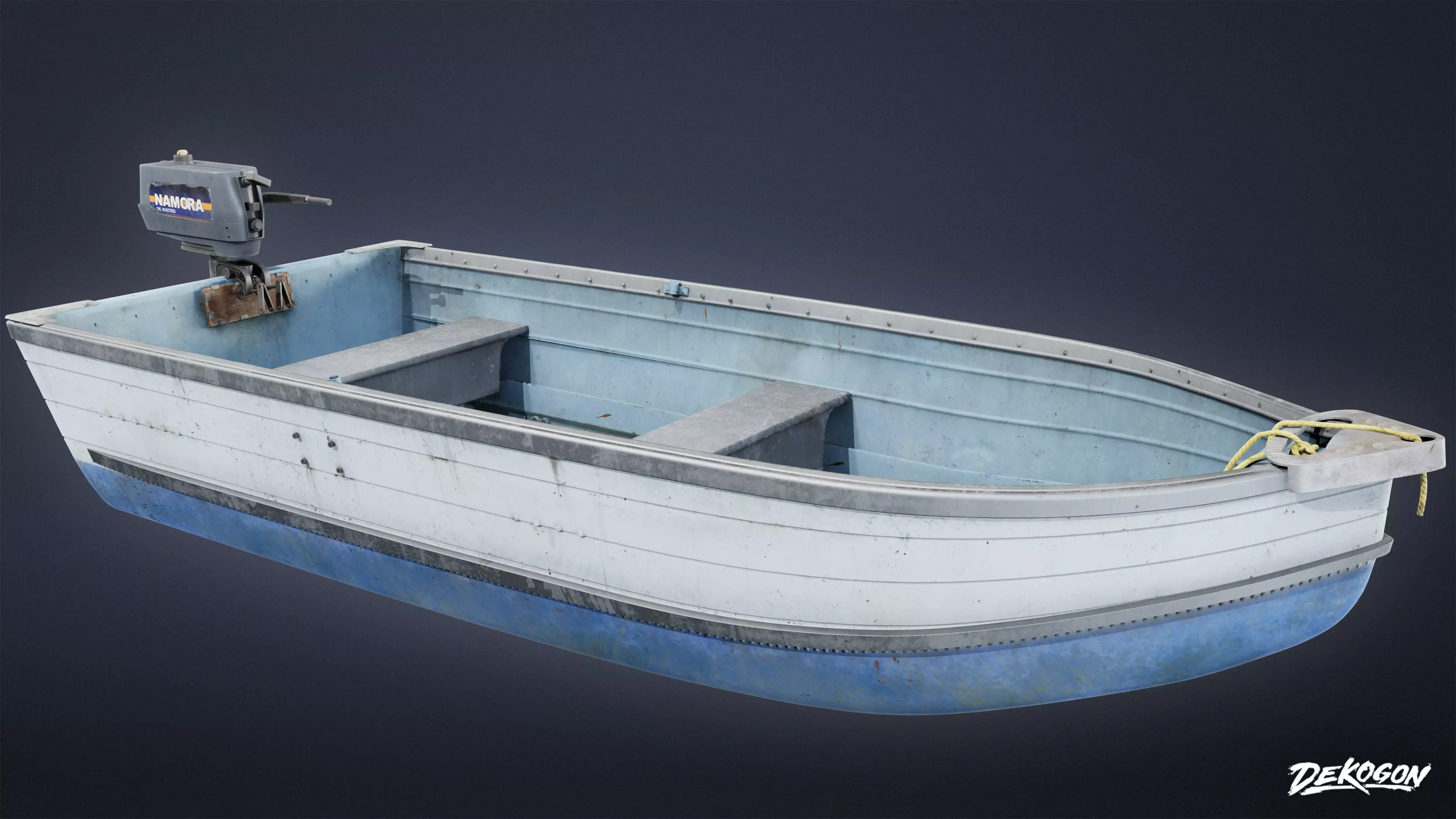 BOATYARD - Boat 21 - LOW POLY AND NANITE Low-poly 3D model_0