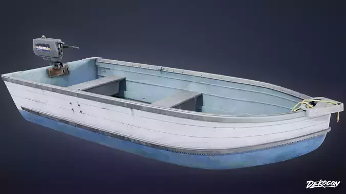 BOATYARD - Boat 21 - LOW POLY AND NANITE