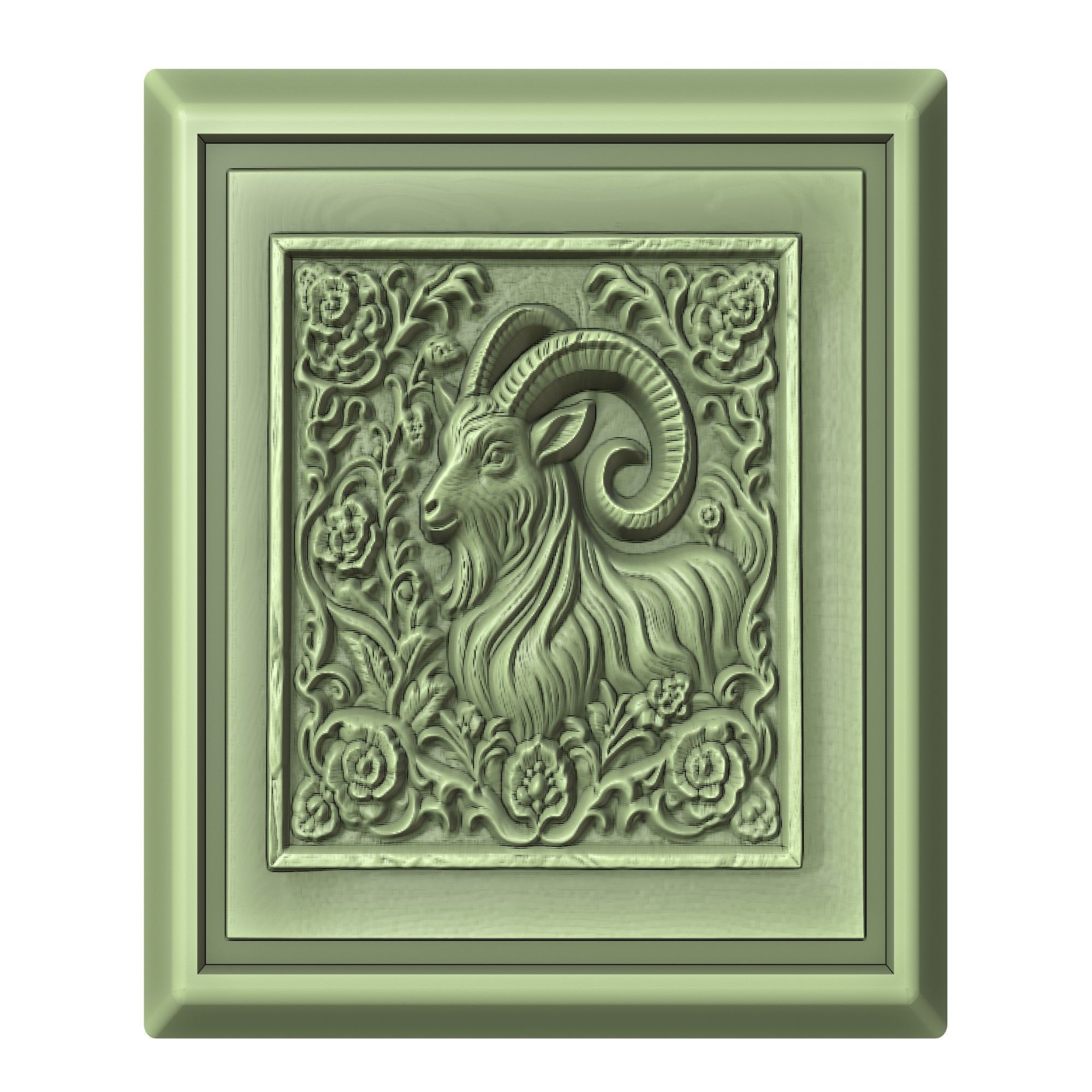 Goat Animal 3D print model_2