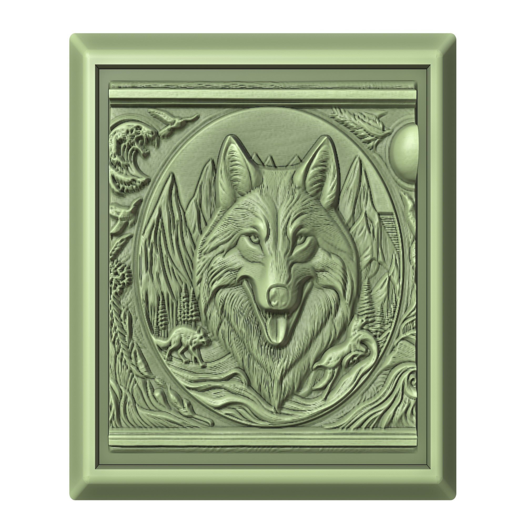 Wolf Animal 3D print model_2