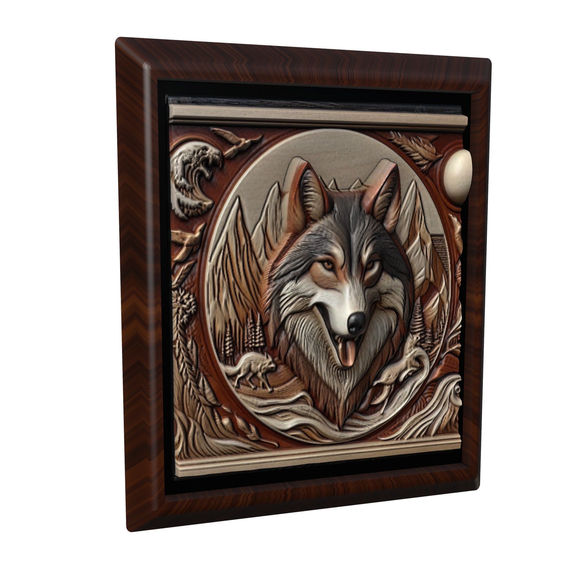 Wolf Animal 3D print model_1