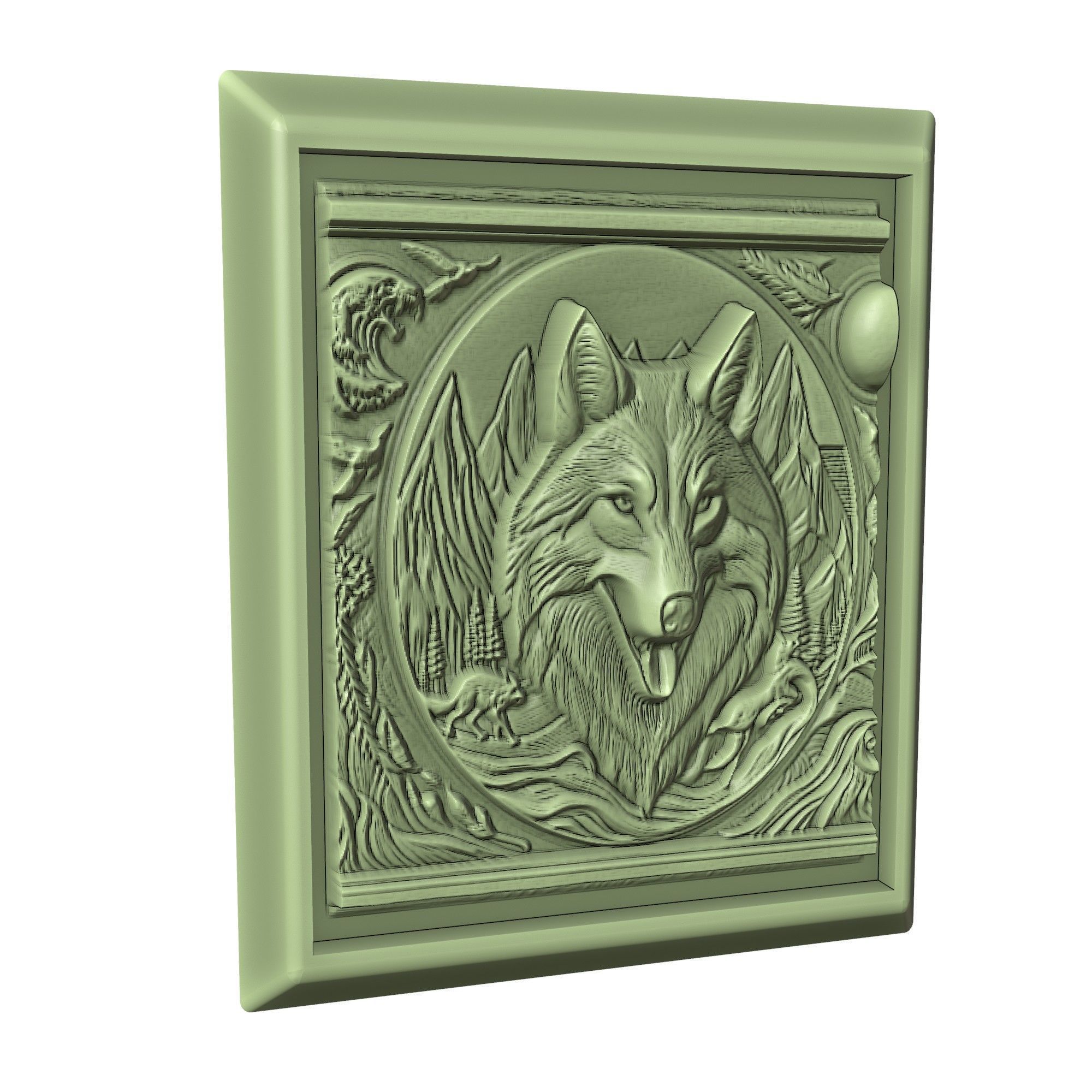 Wolf Animal 3D print model_3