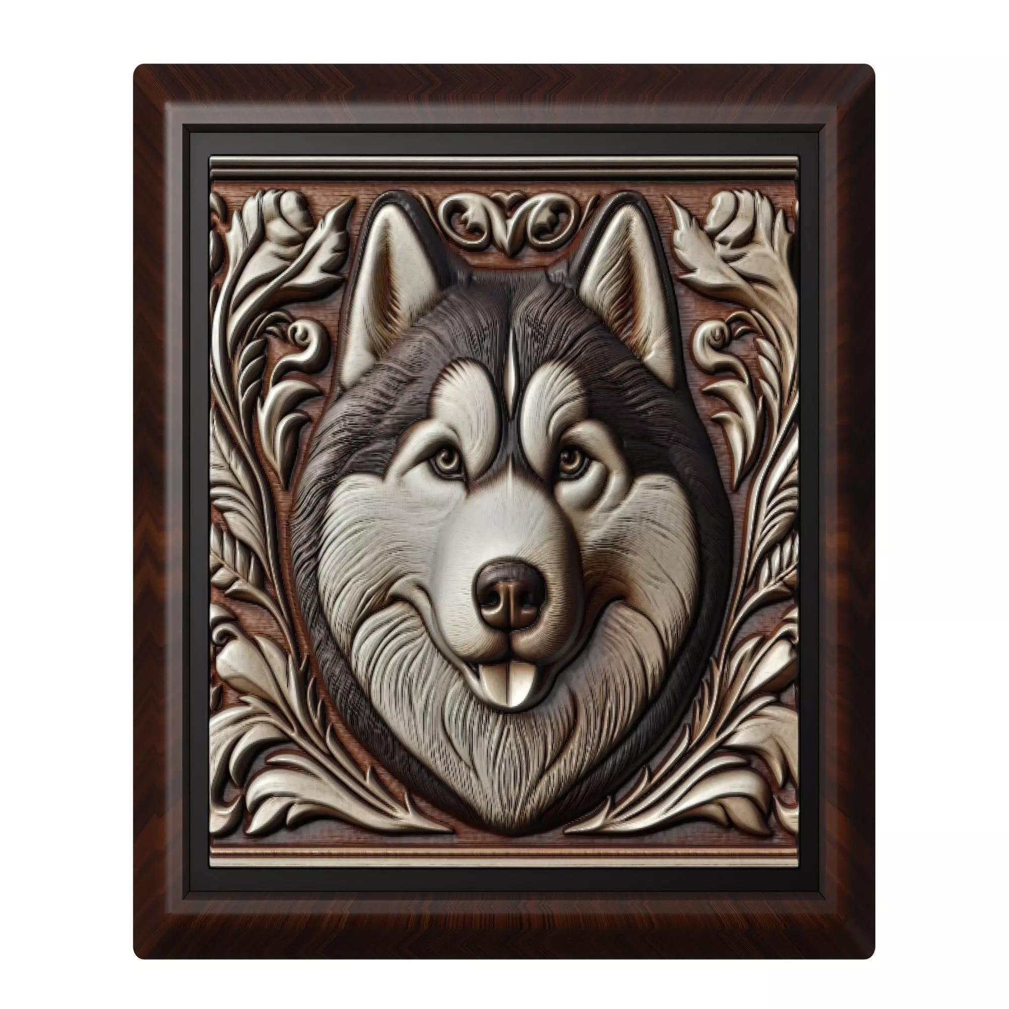 Dog Siberian Husky Animal 3D print model_0