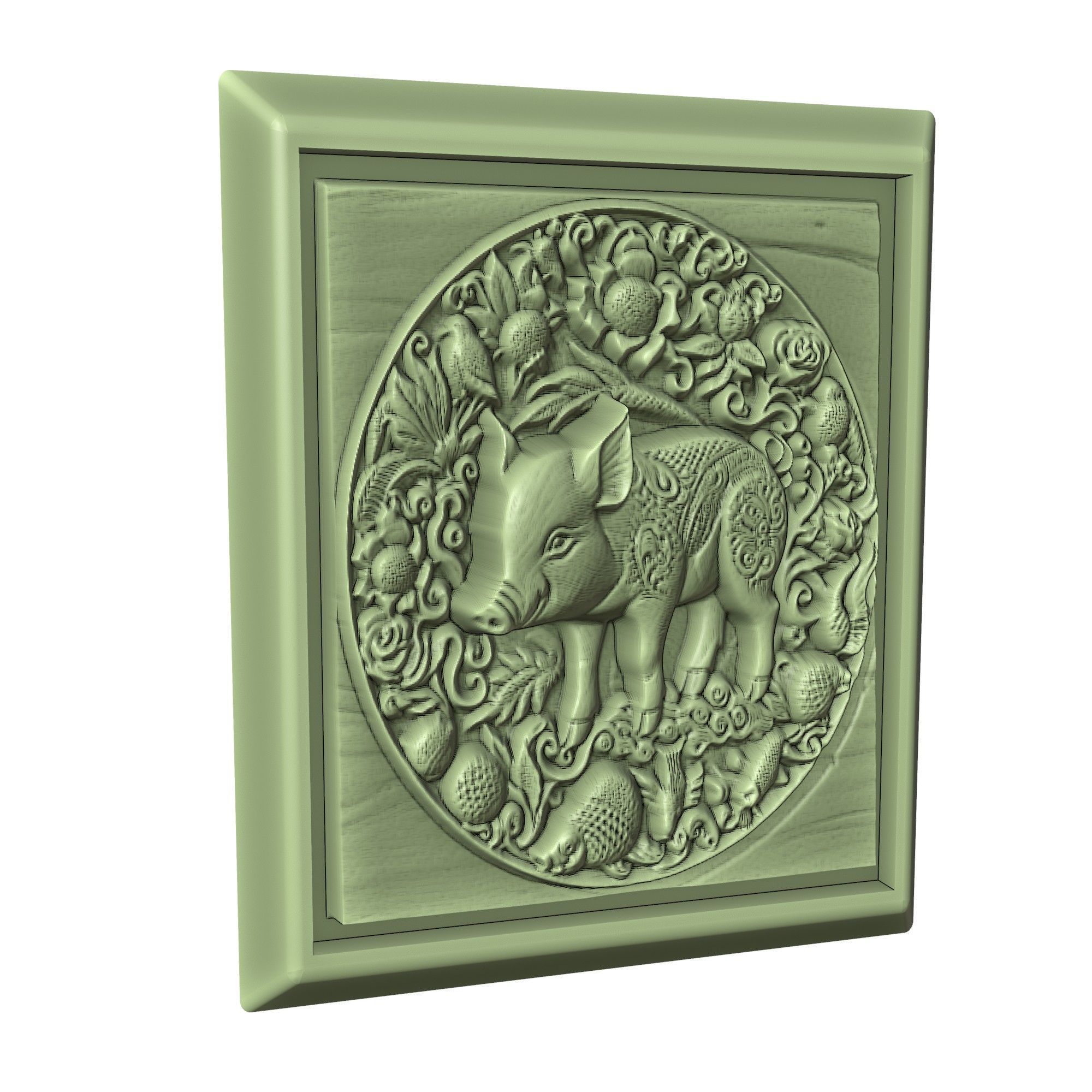 Pig Animal 3D print model_3