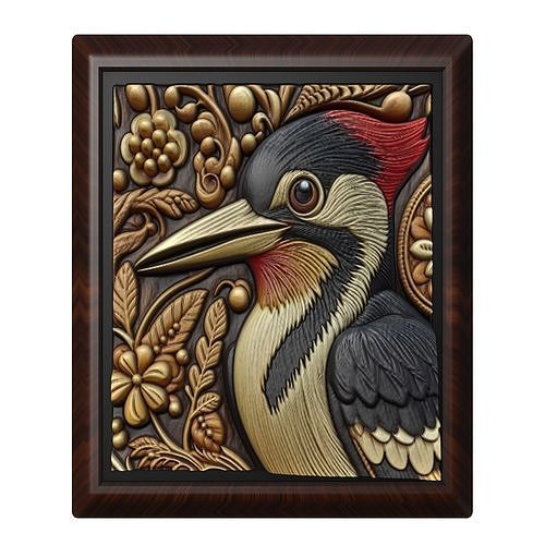 Woodpecker Animal 3D print model