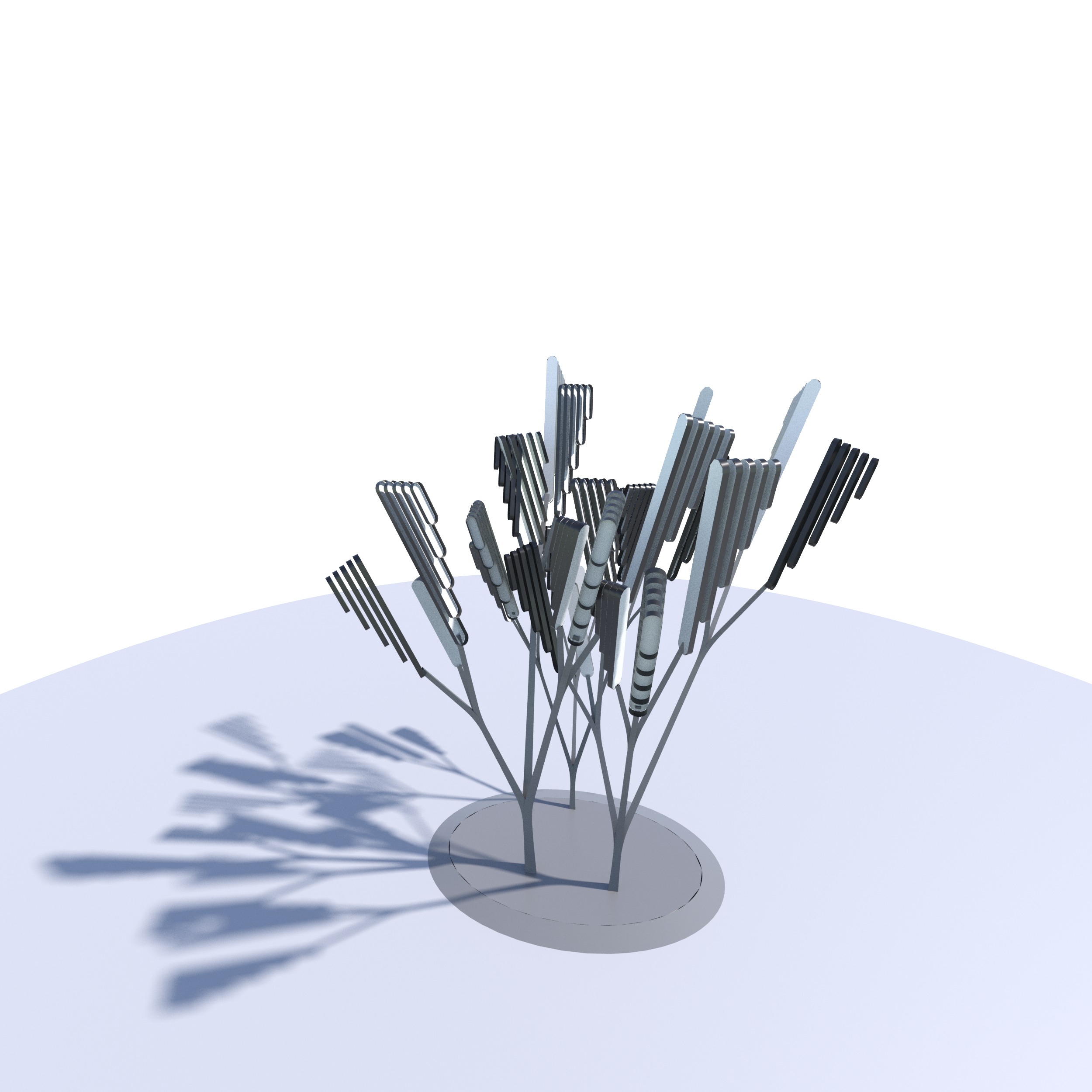 Conceptual shrub S1Av6 Low-poly 3D model_11