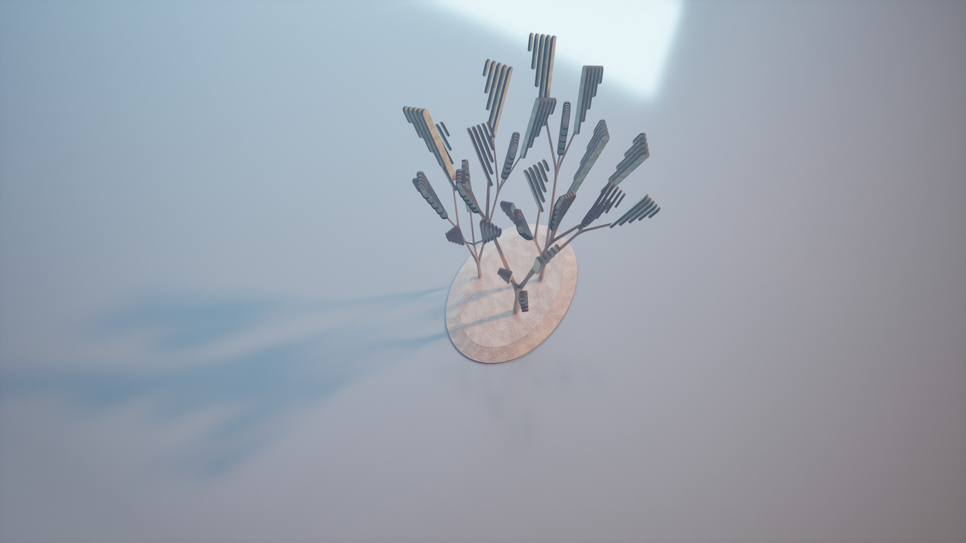 Conceptual shrub S1Av6 Low-poly 3D model_6