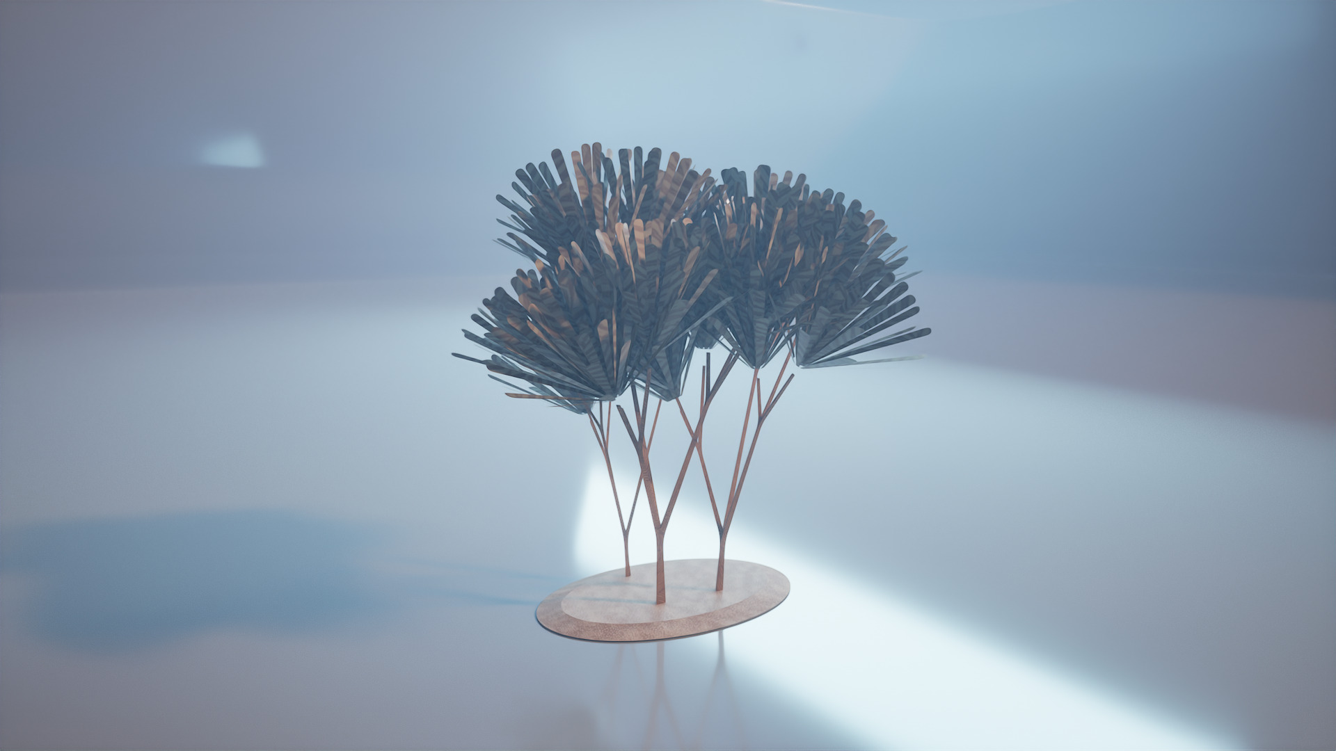 Conceptual shrub S1Av6 Low-poly 3D model_21