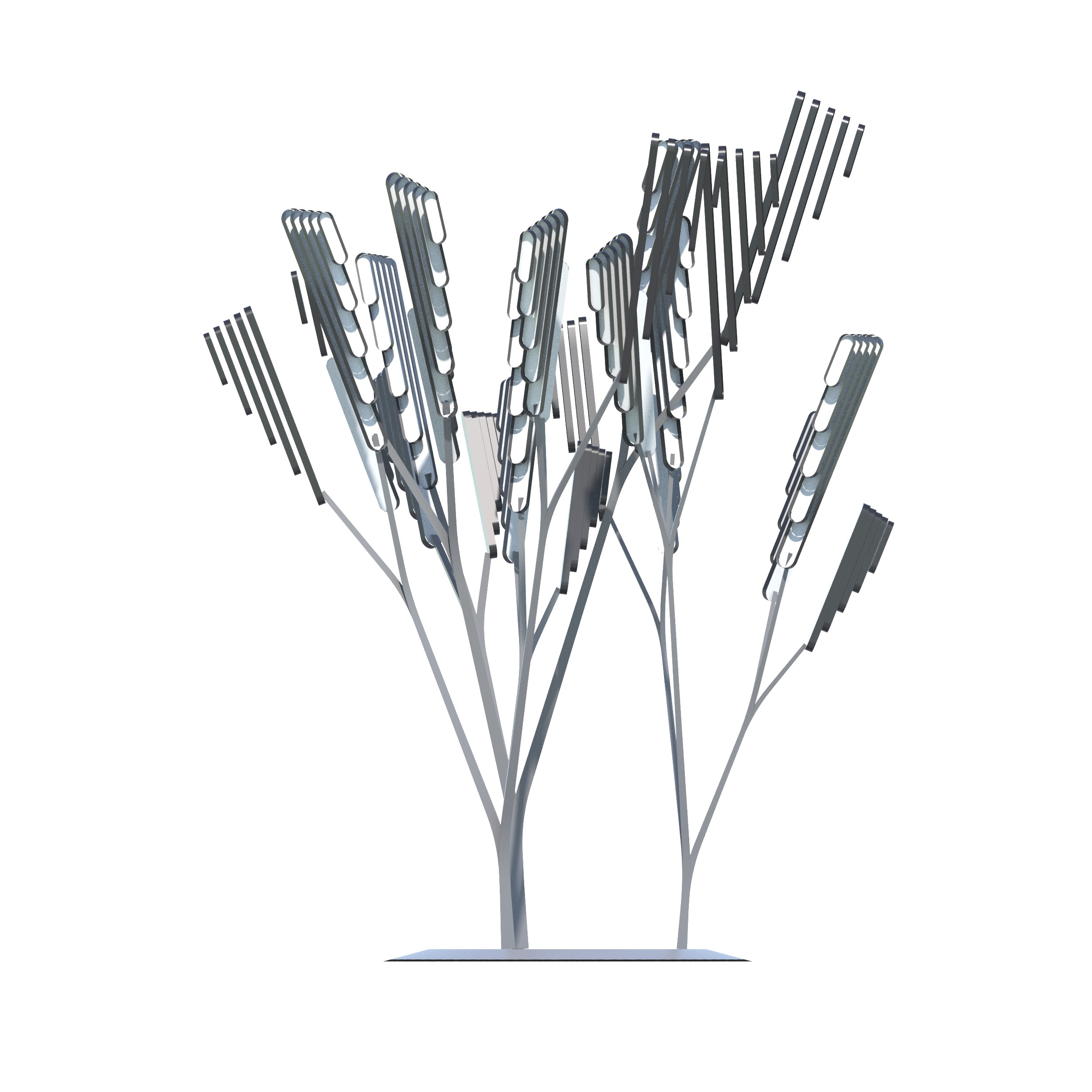 Conceptual shrub S1Av6 Low-poly 3D model_13