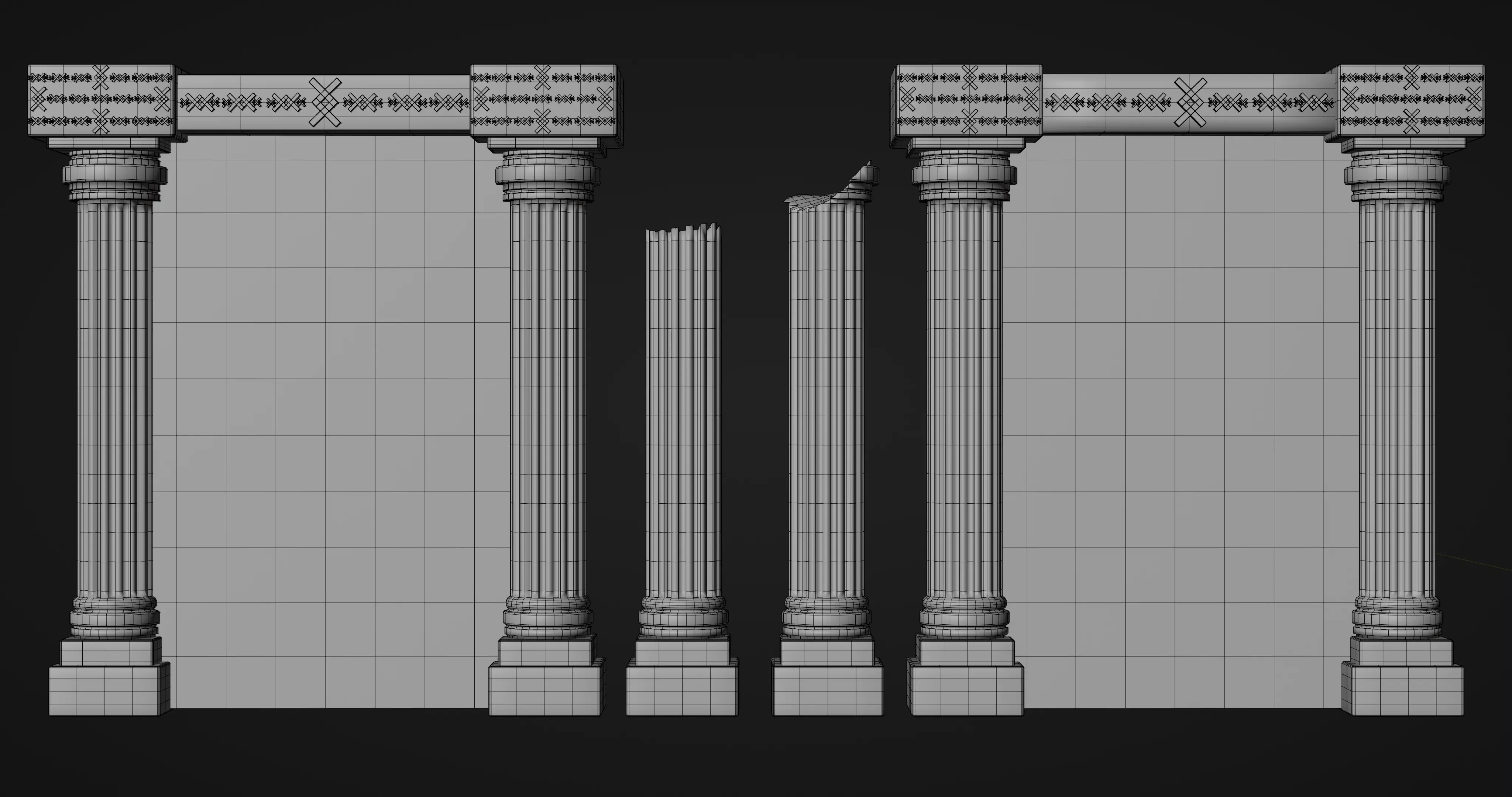 5 Ancient Magic Portals 3D model_10