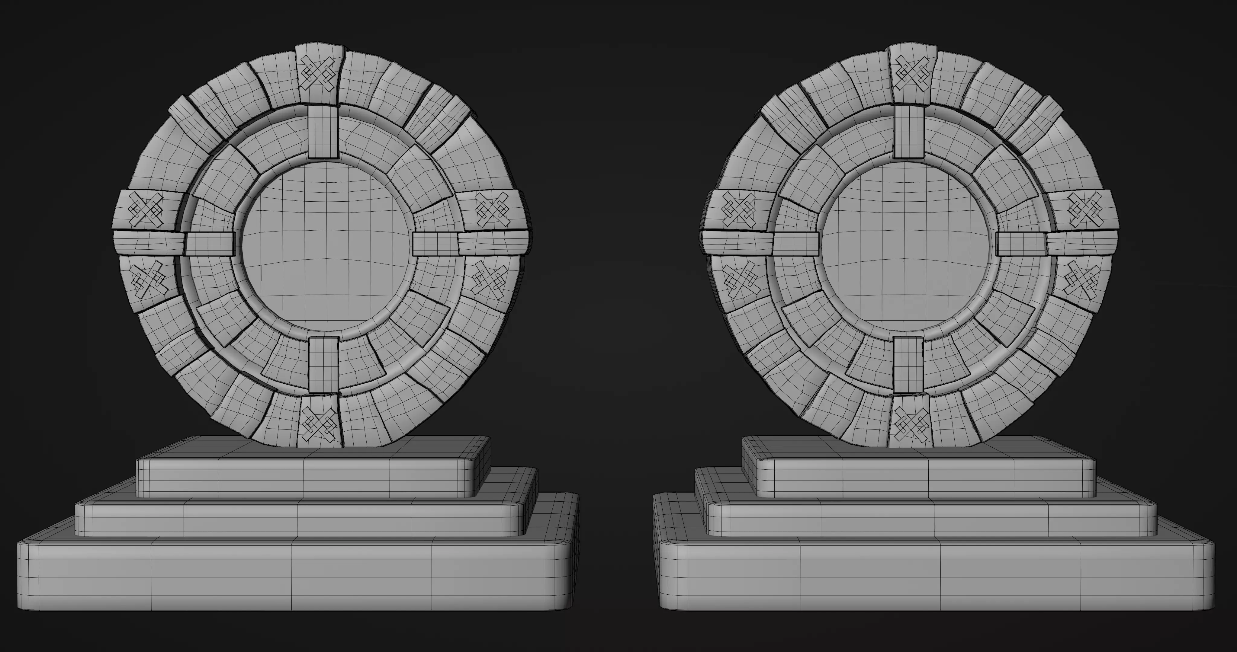5 Ancient Magic Portals 3D model_8