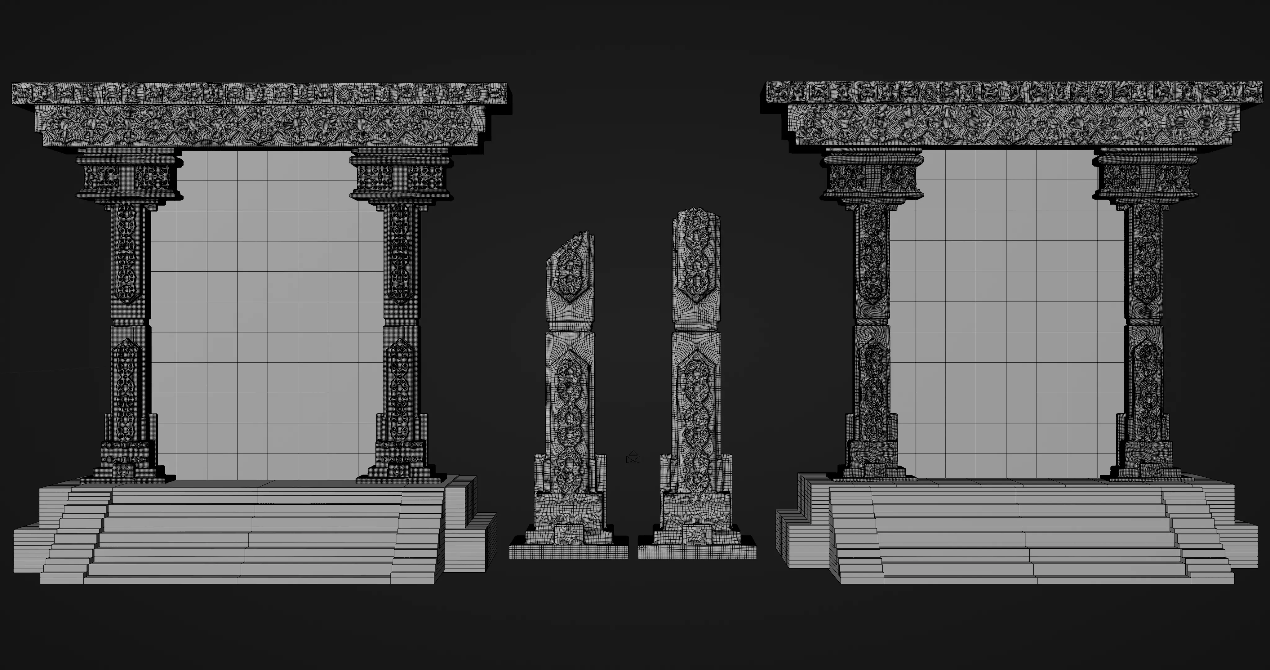 5 Ancient Magic Portals 3D model_12