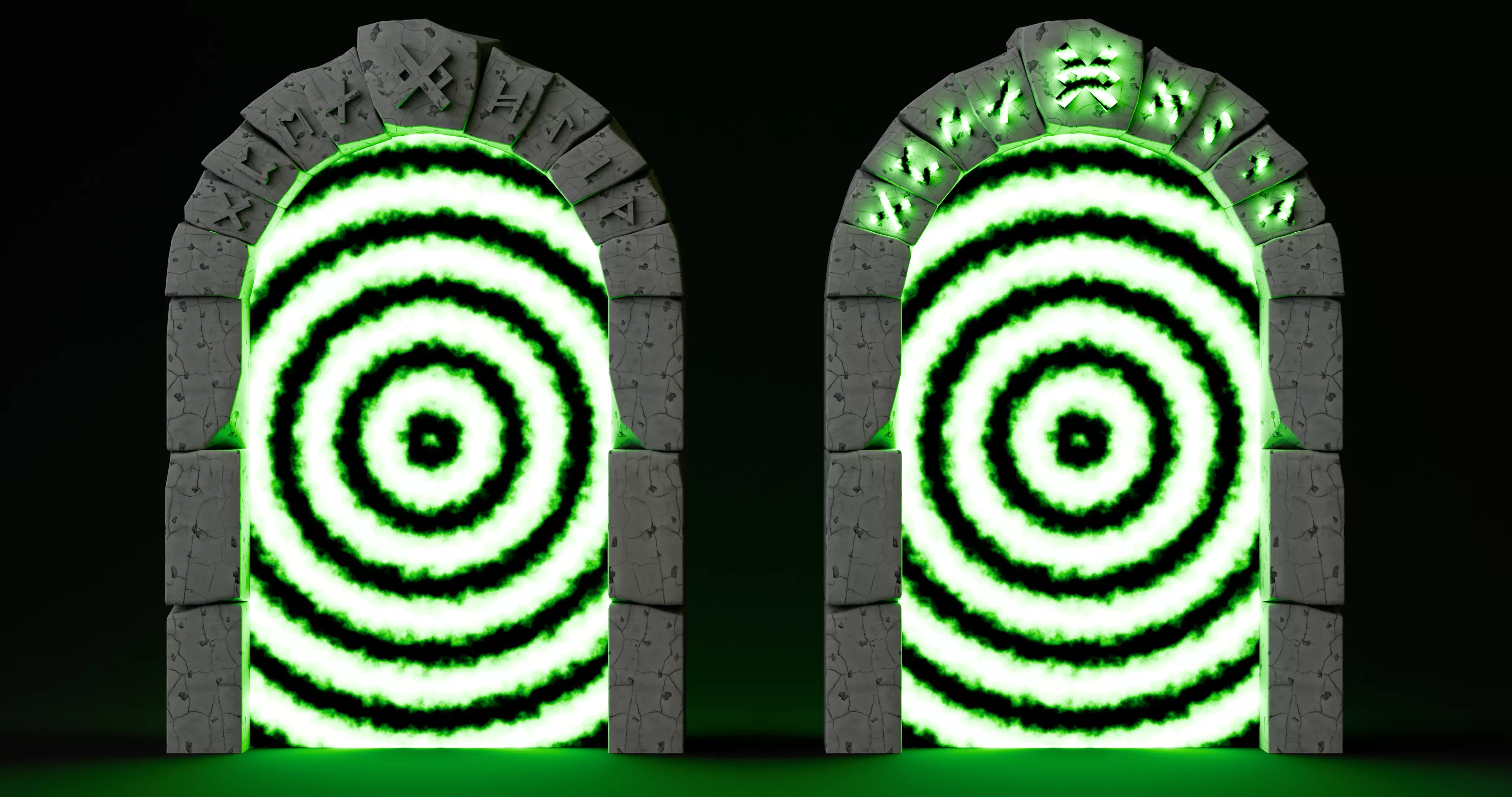 5 Ancient Magic Portals 3D model_4